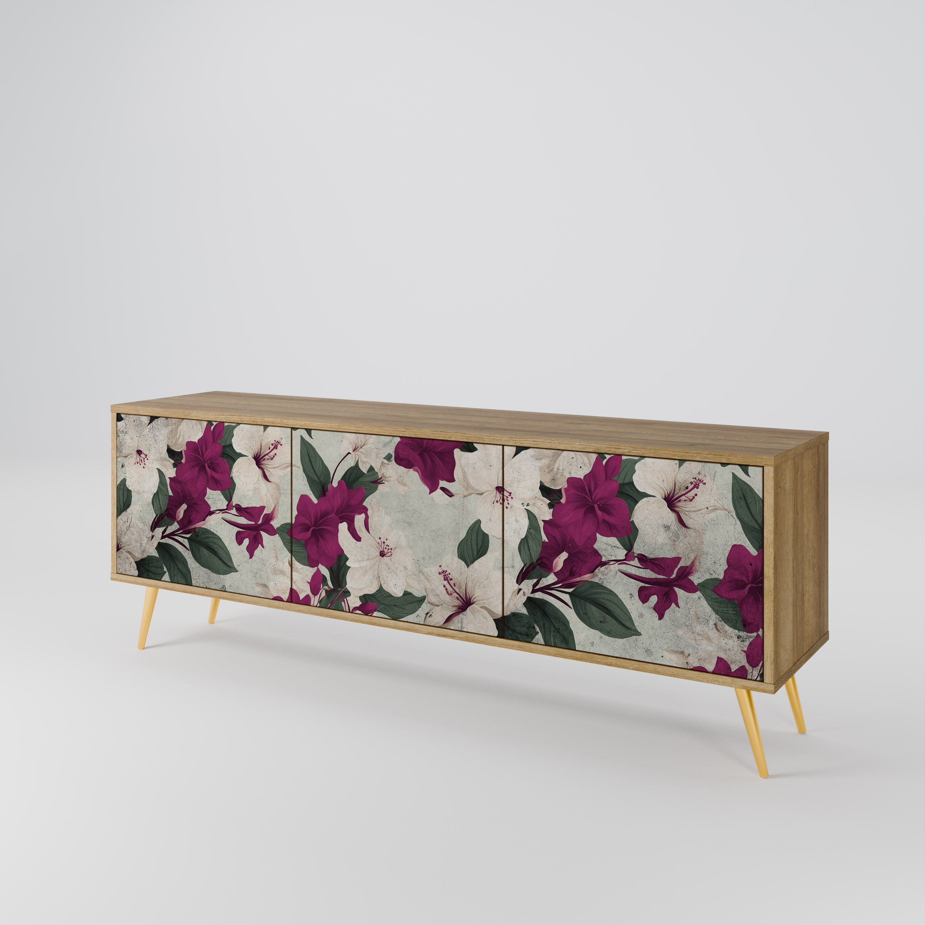 FLOWERET DREAM 3-türiges TV-Lowboard