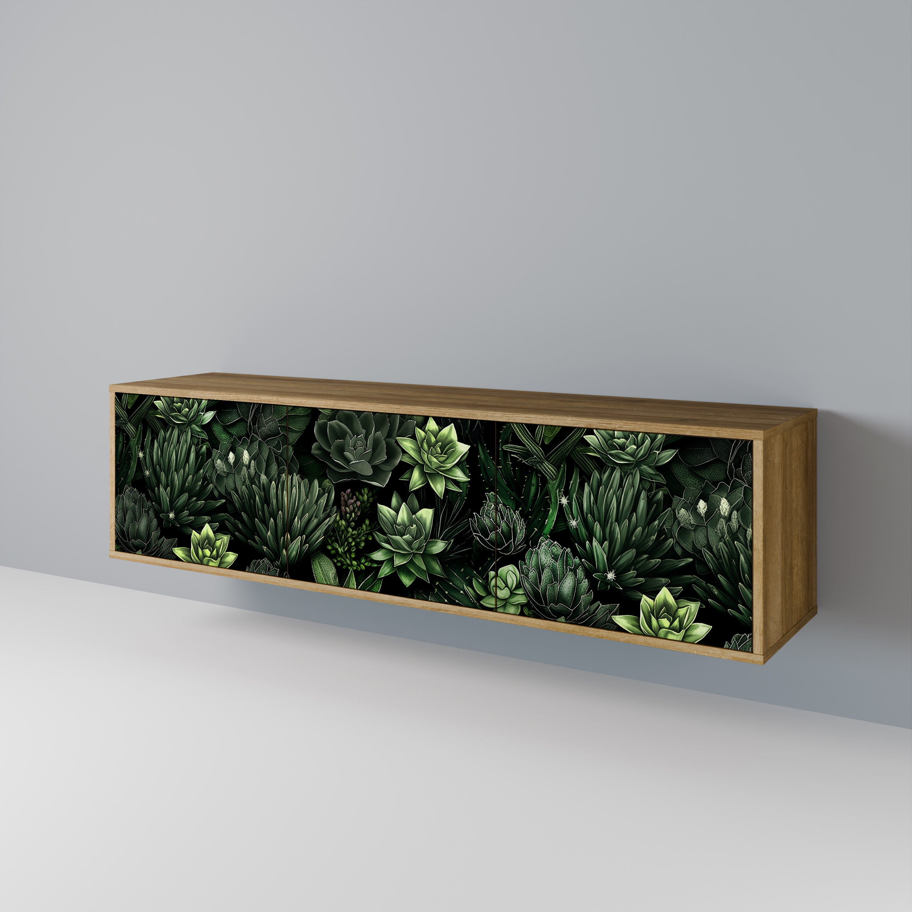 SUCCULENT JUNGLE 3-türiges TV-Lowboard