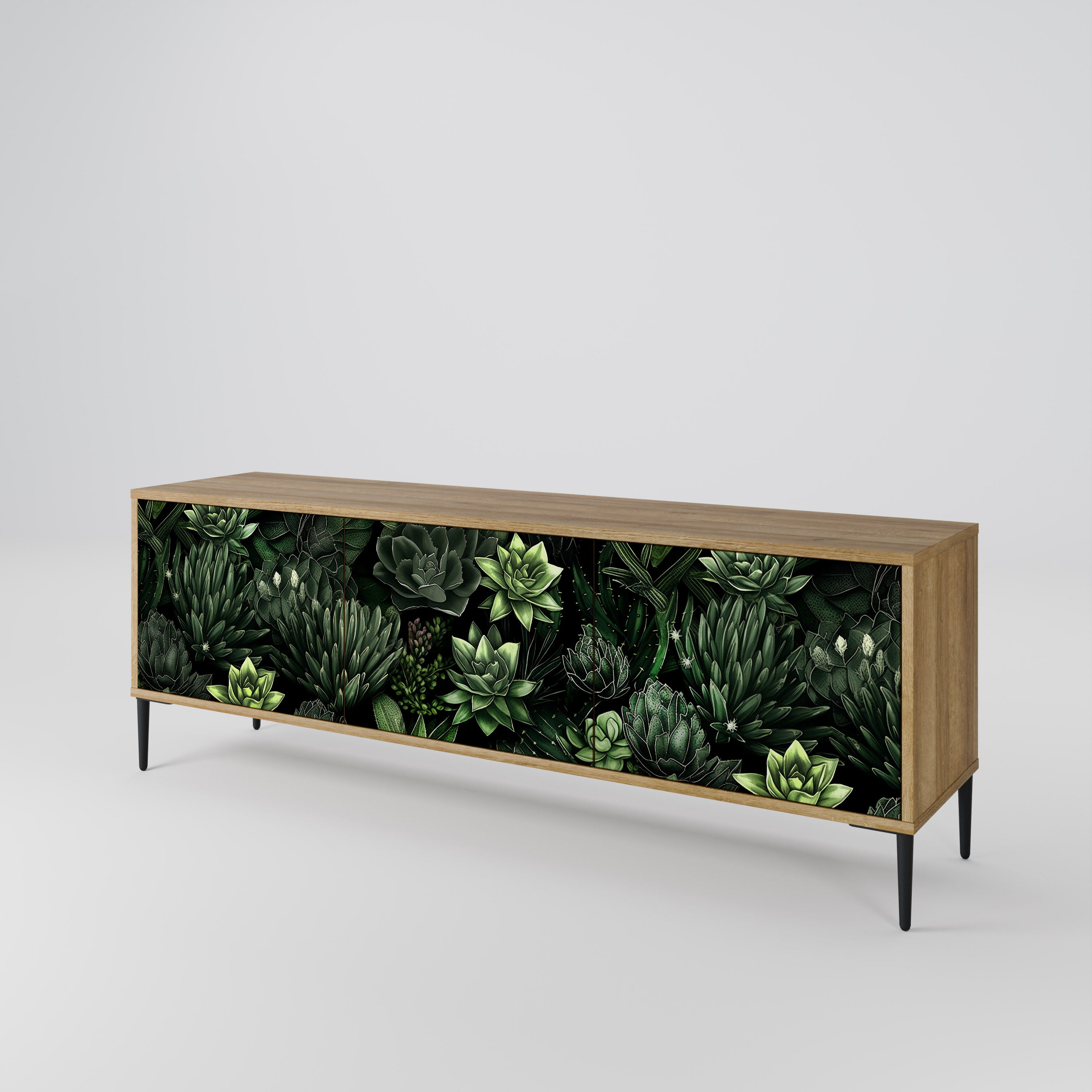 SUCCULENT JUNGLE 3-türiges TV-Lowboard