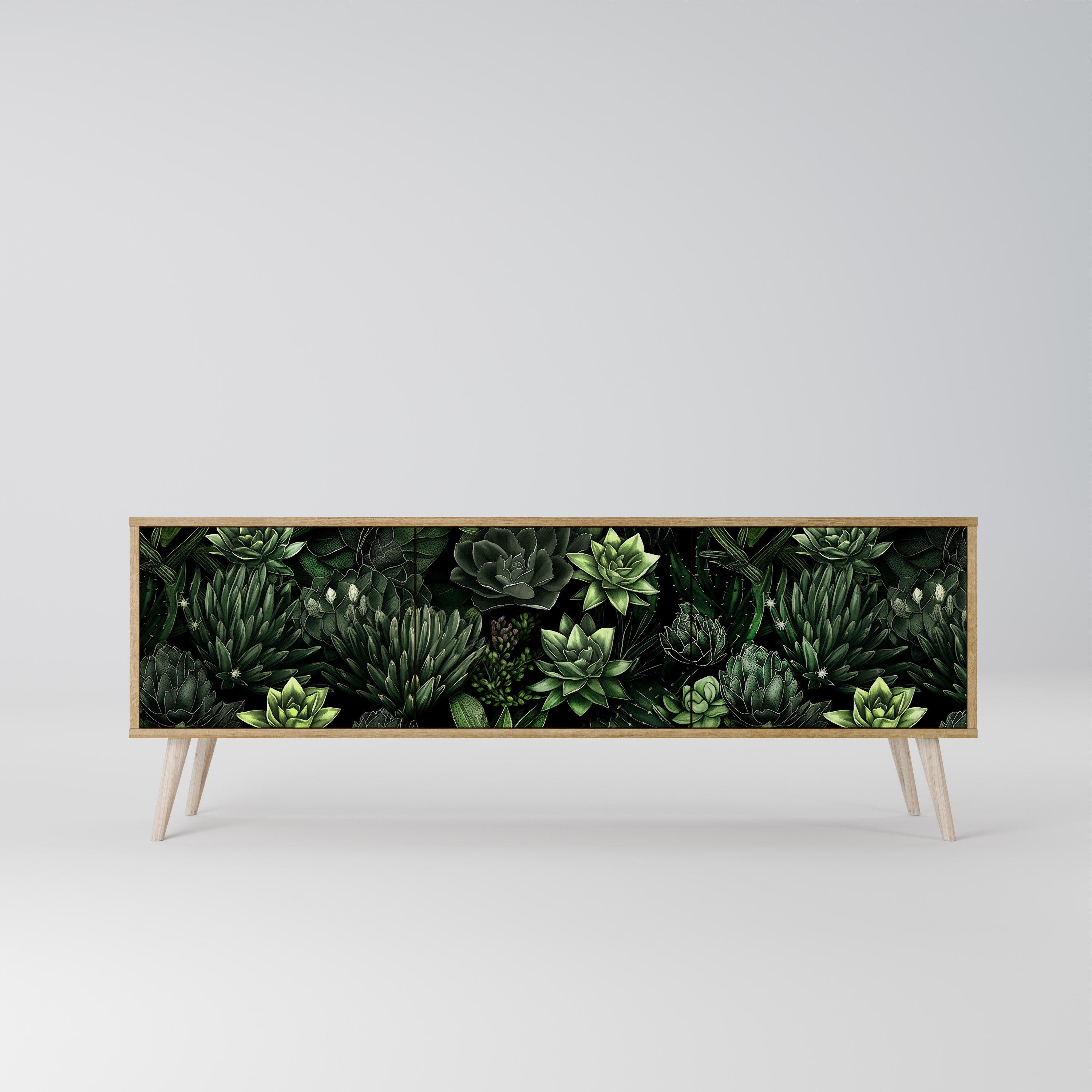 SUCCULENT JUNGLE 3-türiges TV-Lowboard