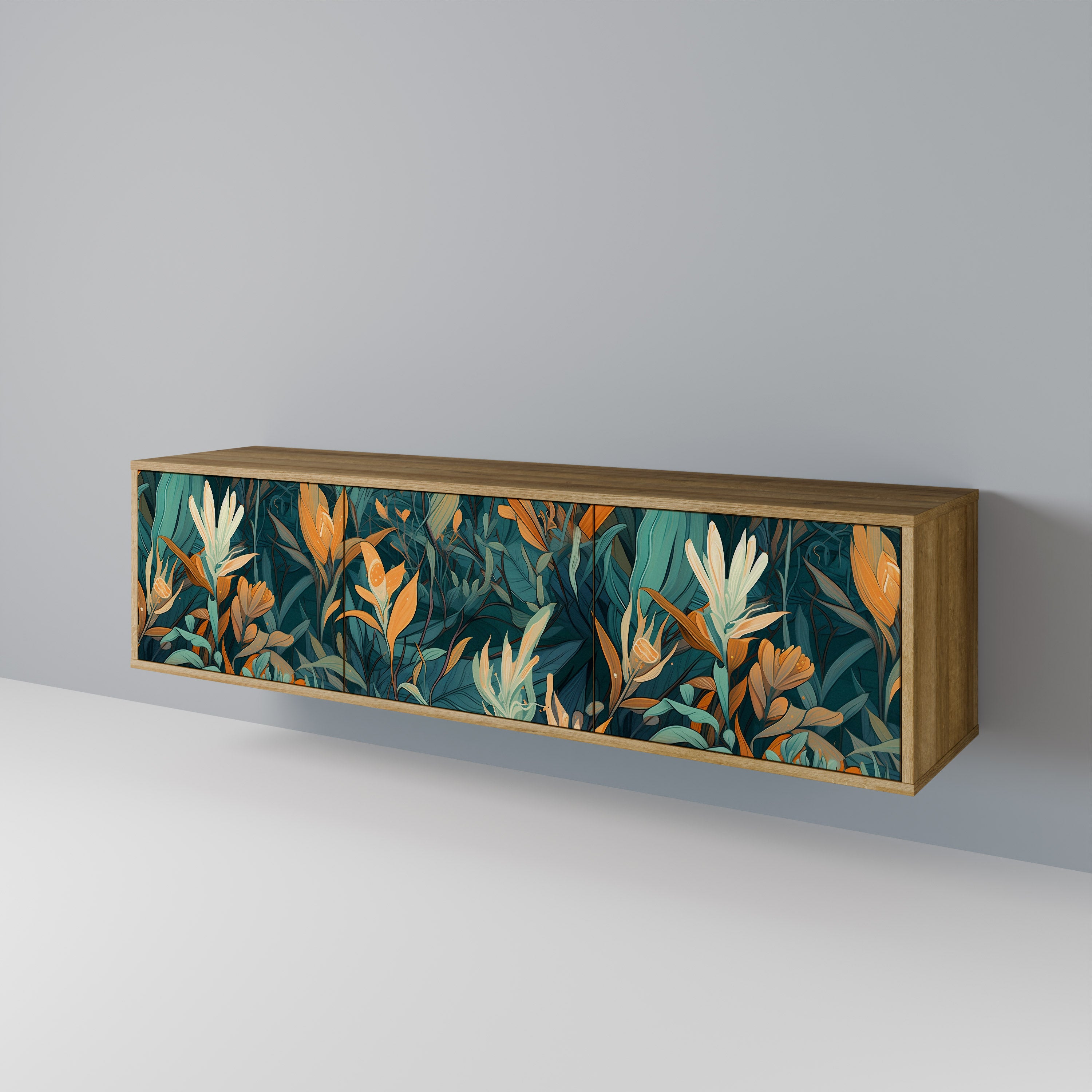 FLORAL SERENITY 3-türiges TV-Lowboard