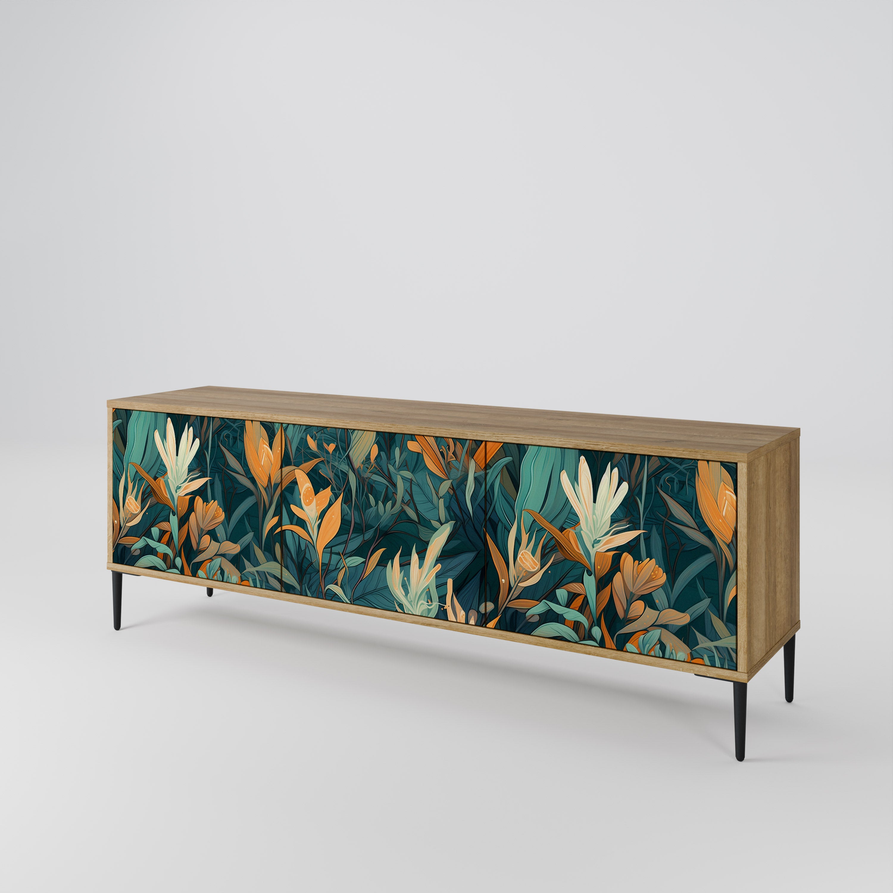 FLORAL SERENITY 3-türiges TV-Lowboard