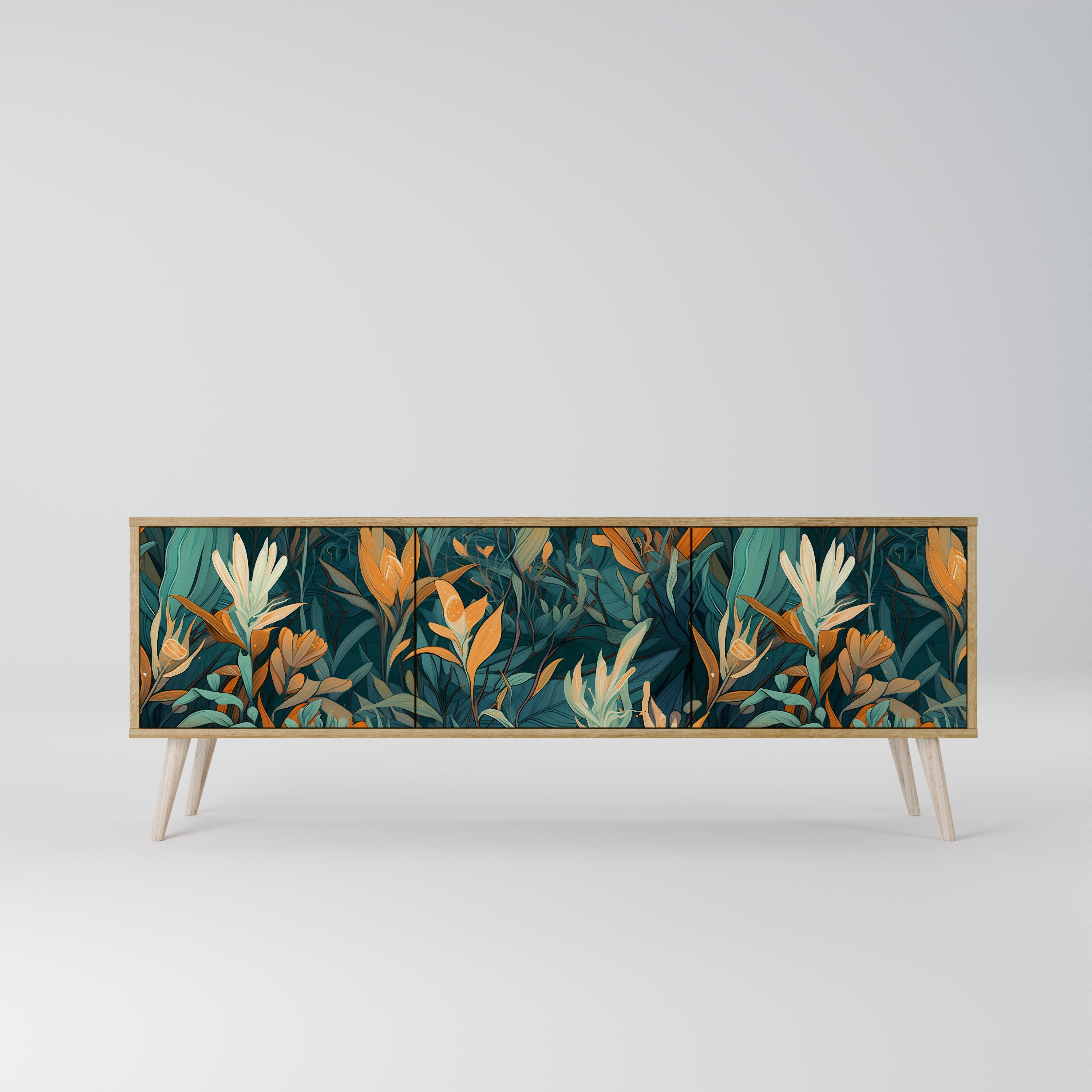FLORAL SERENITY 3-türiges TV-Lowboard