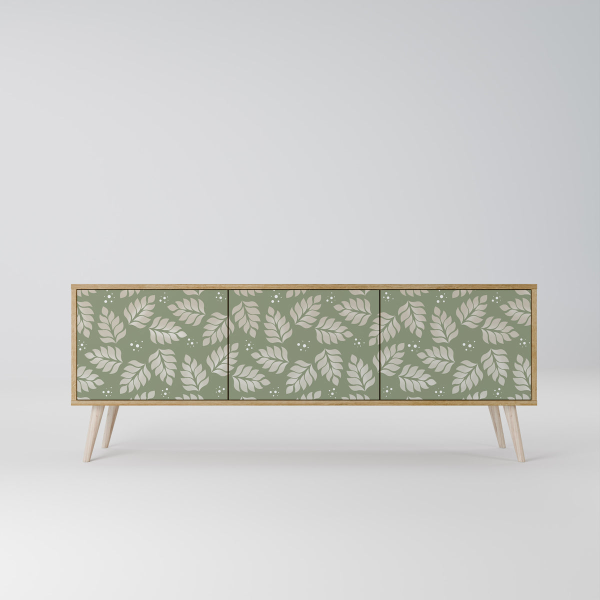 LEAVES ON GREEN 3-Door TV Cabinet