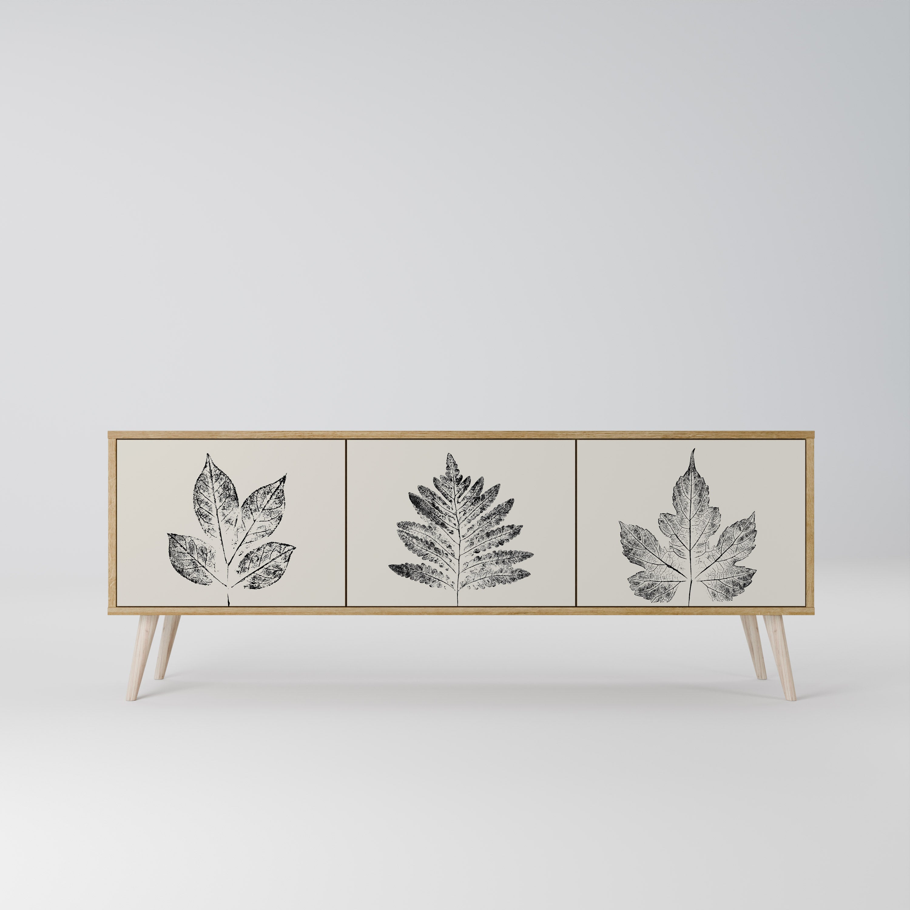 LEAFY STAMPS 3-türiges TV-Lowboard