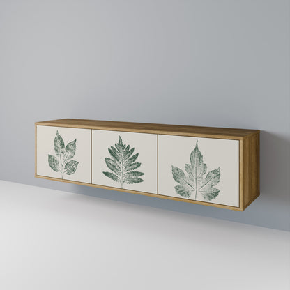 GREEN LEAFY STAMPS Mueble de TV de 3 Puertas
