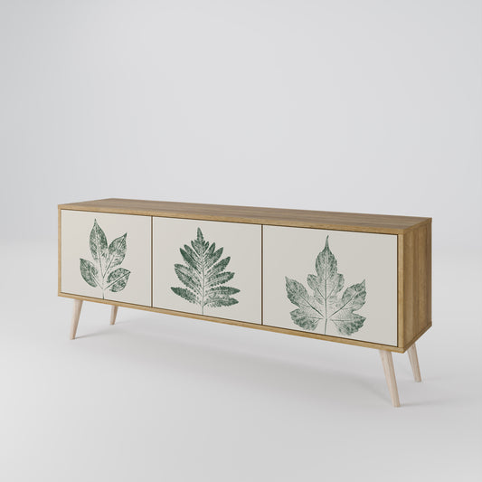 GREEN LEAFY STAMPS 3-türiges TV-Lowboard