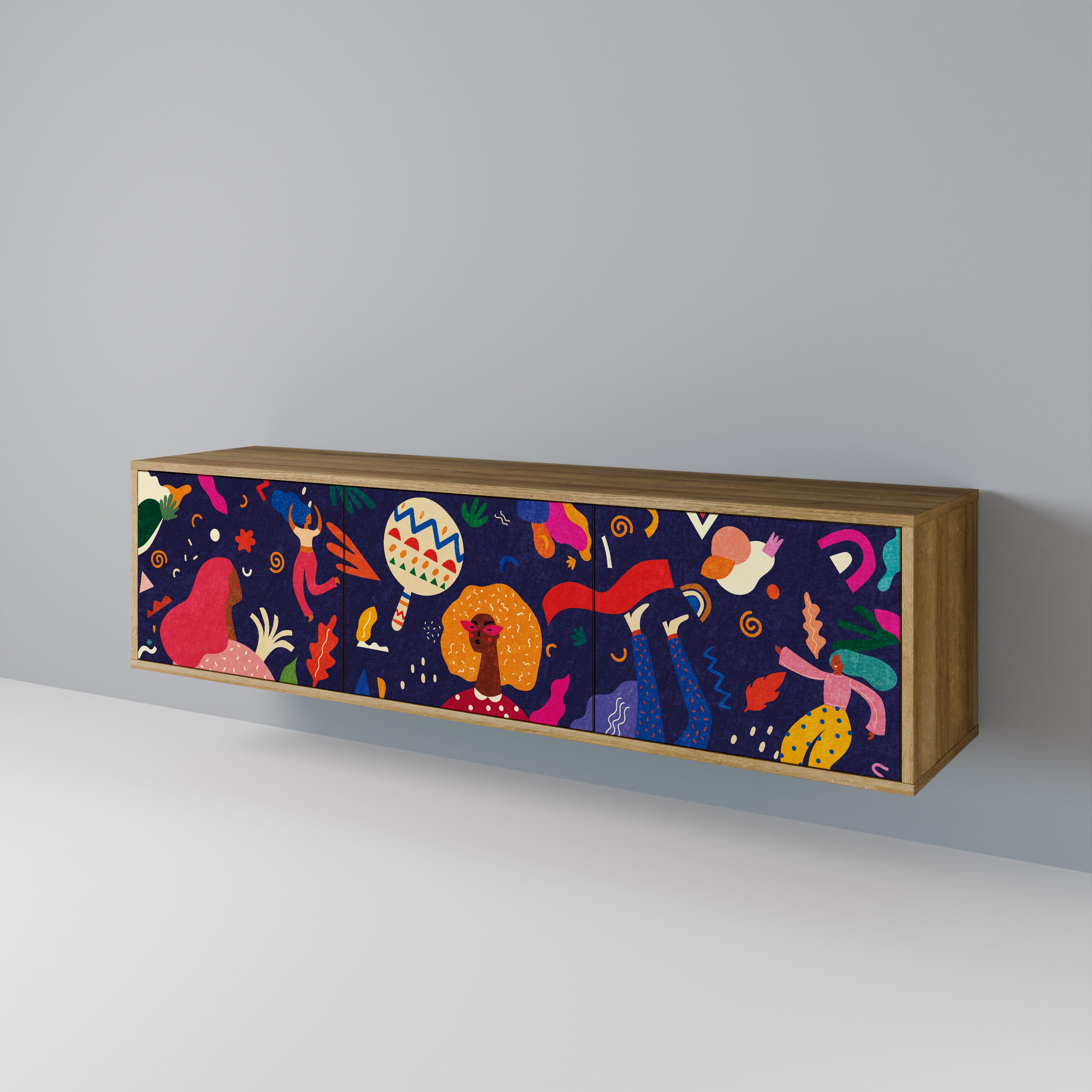FESTIVE PLEASURES 3-türiges TV-Lowboard