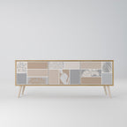TROPICAL SHAPES 3-Door TV Cabinet