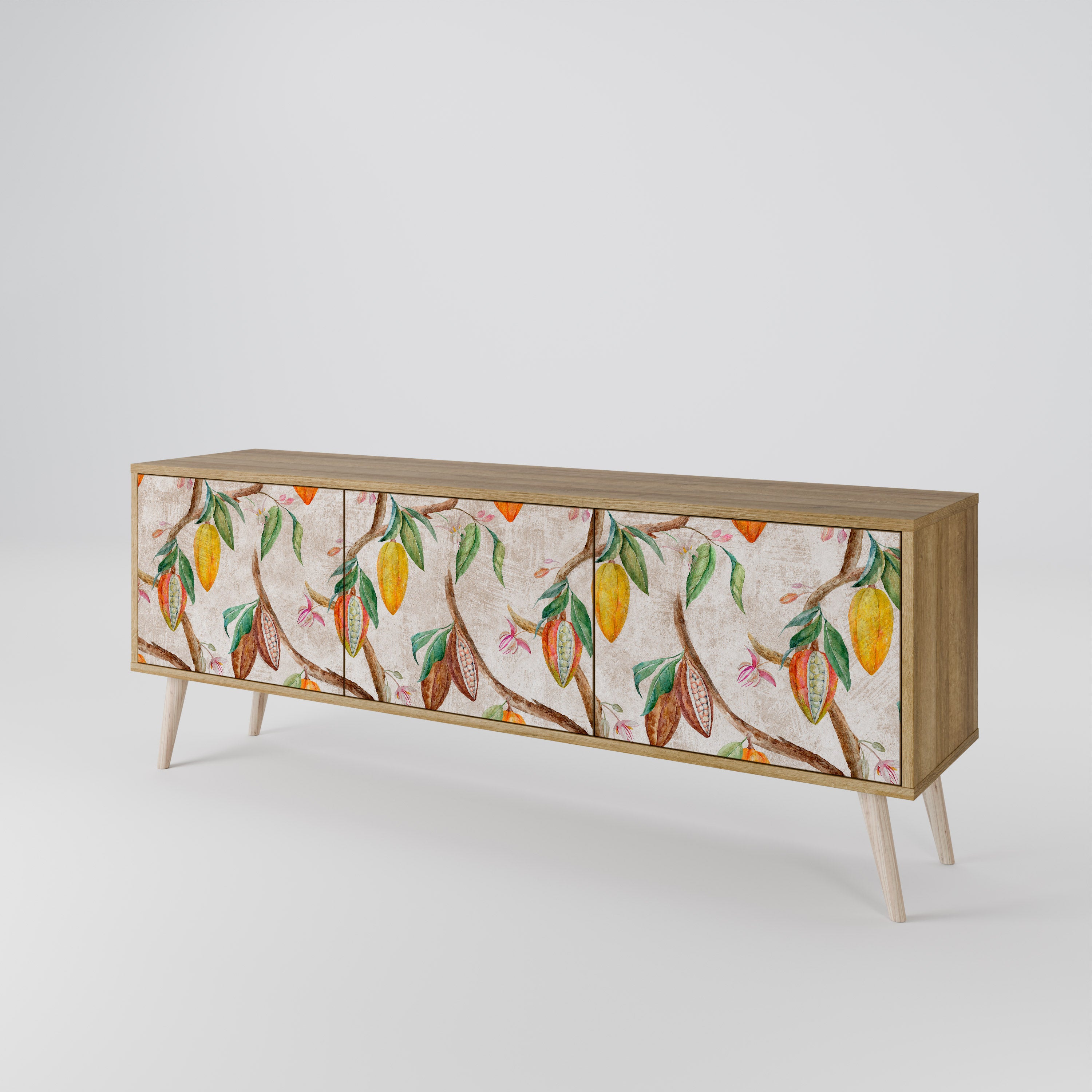 COCOA FRUITS Třídveřový TV stolek