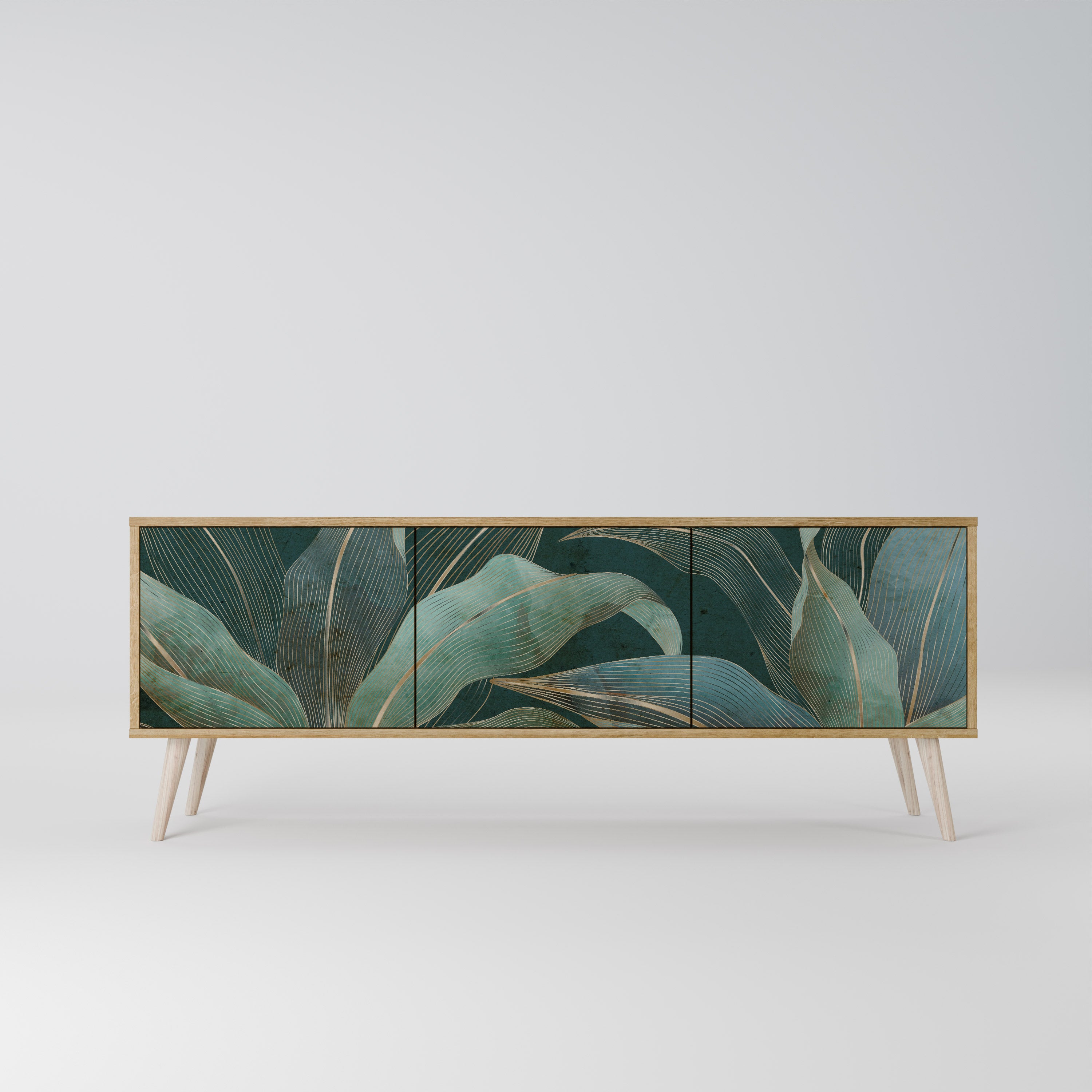 ROYAL GREEN Třídveřový TV stolek