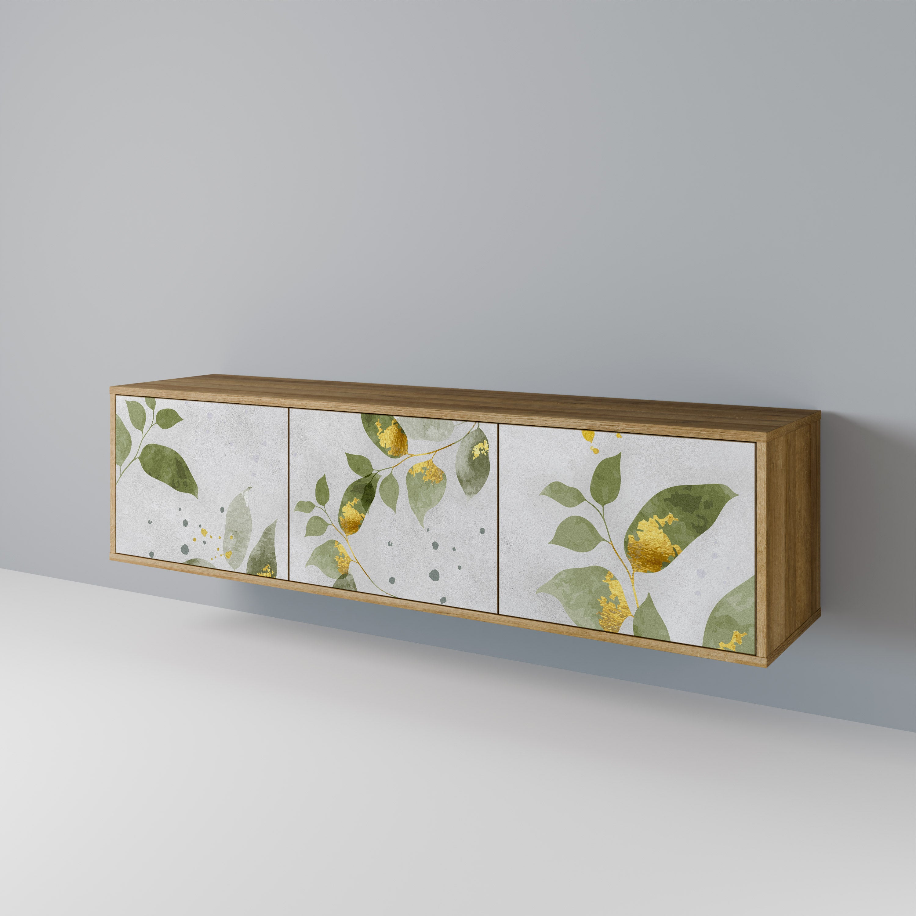 ELEGANT BOTANICS Třídveřový TV stolek