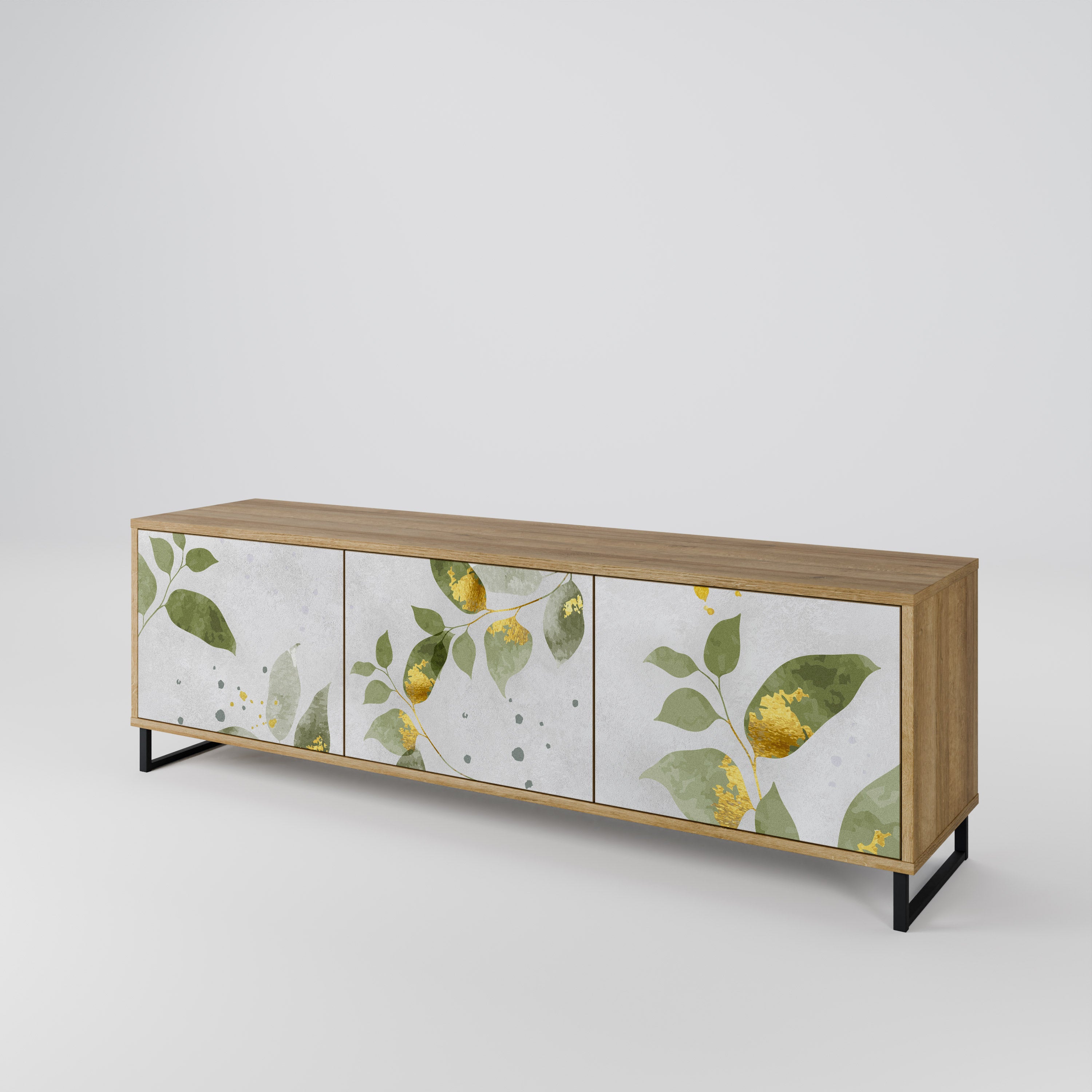ELEGANT BOTANICS Třídveřový TV stolek