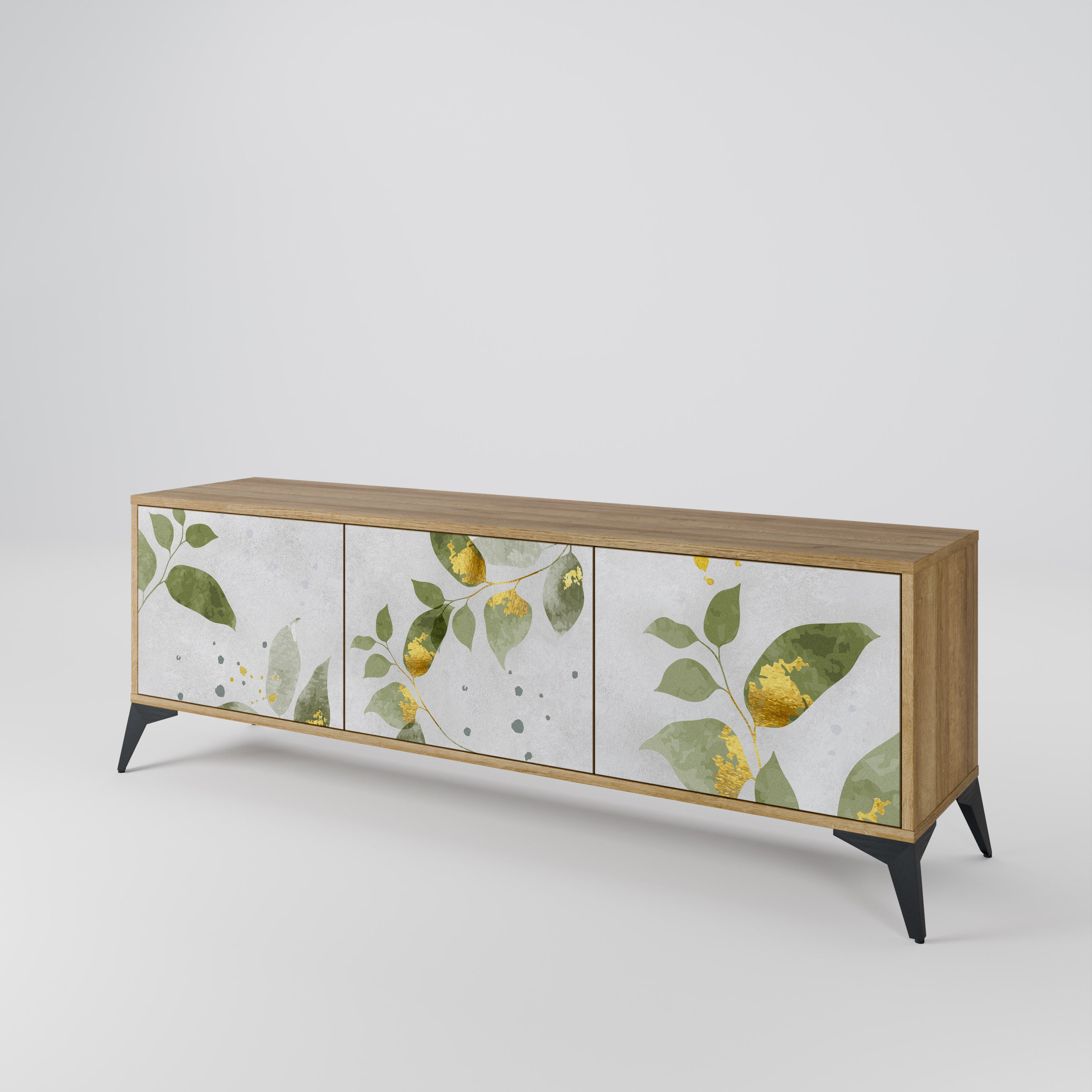 ELEGANT BOTANICS Třídveřový TV stolek