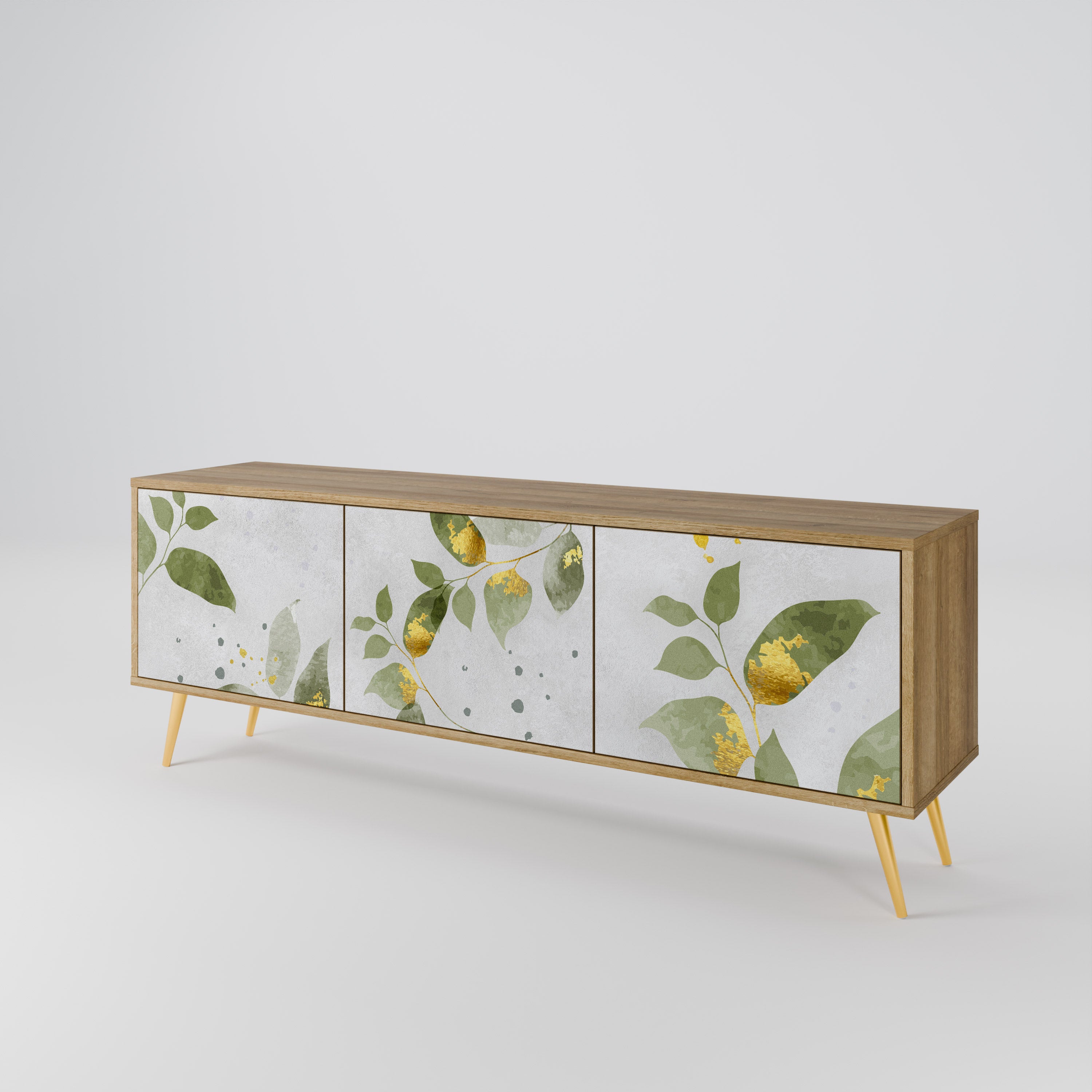 ELEGANT BOTANICS Třídveřový TV stolek