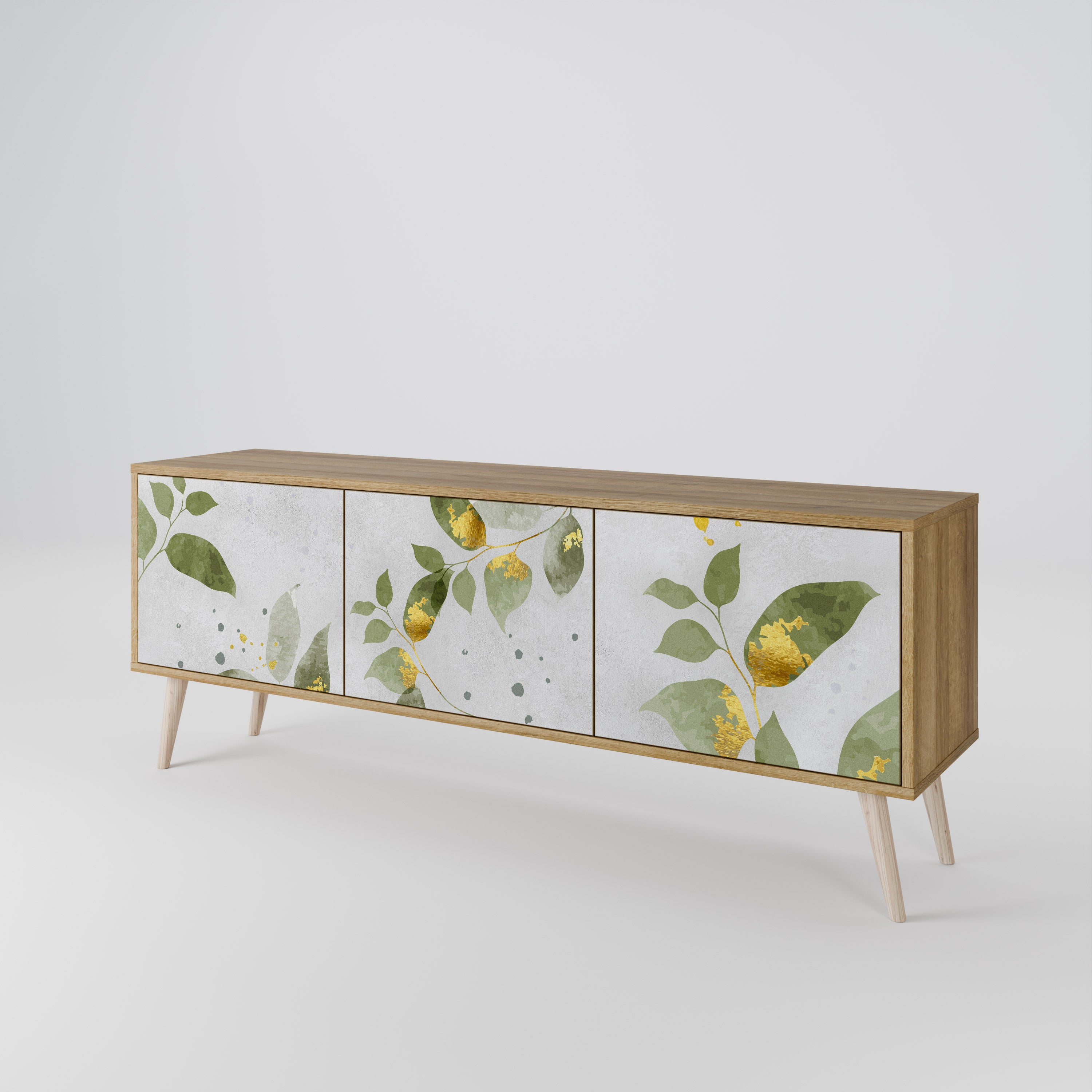 ELEGANT BOTANICS Třídveřový TV stolek