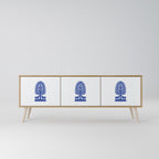 POLISH FOLK ART 3-Door TV Cabinet