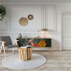 TROPICAL COMPOSITION TV-bänk med 3 dörrar