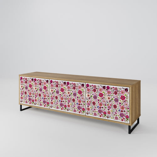 PETAL GARDEN Mueble de TV de 3 Puertas