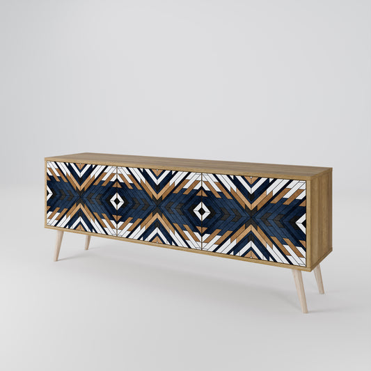 ARTFUL GEOMETRY 3-türiges TV-Lowboard