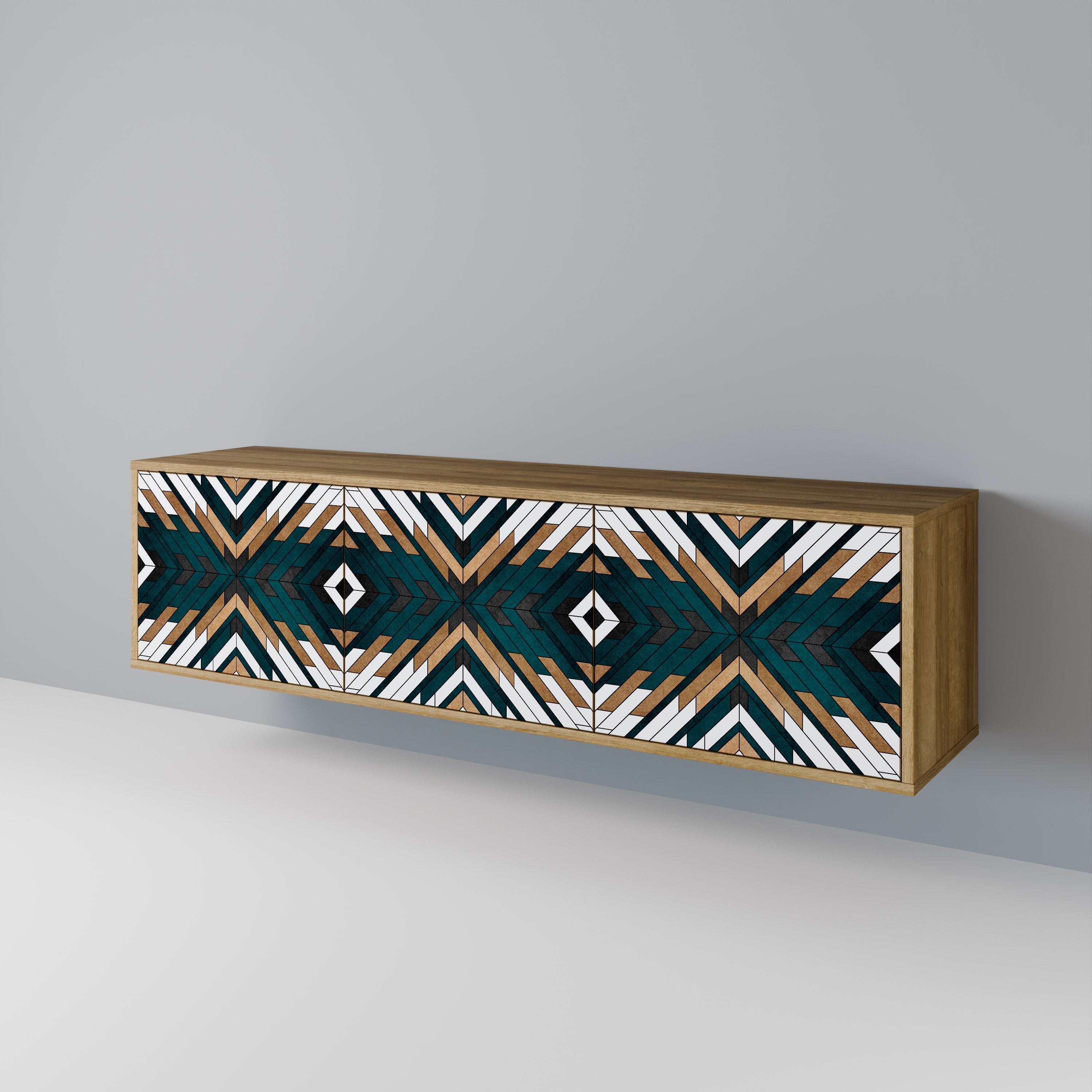 ARTISTIC GEOMETRY 3-türiges TV-Lowboard