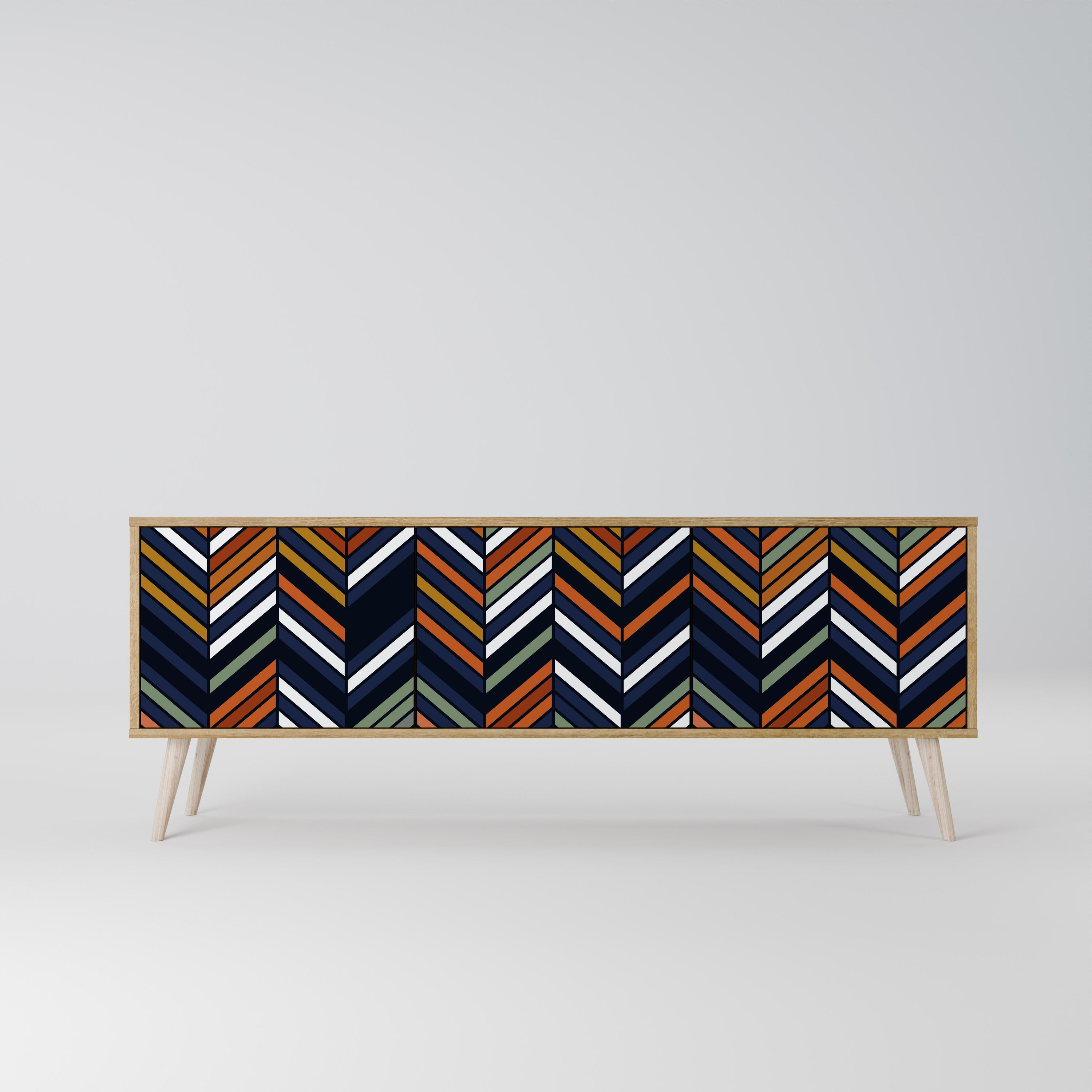 VIBRANT PATCHWORK 3-türiges TV-Lowboard