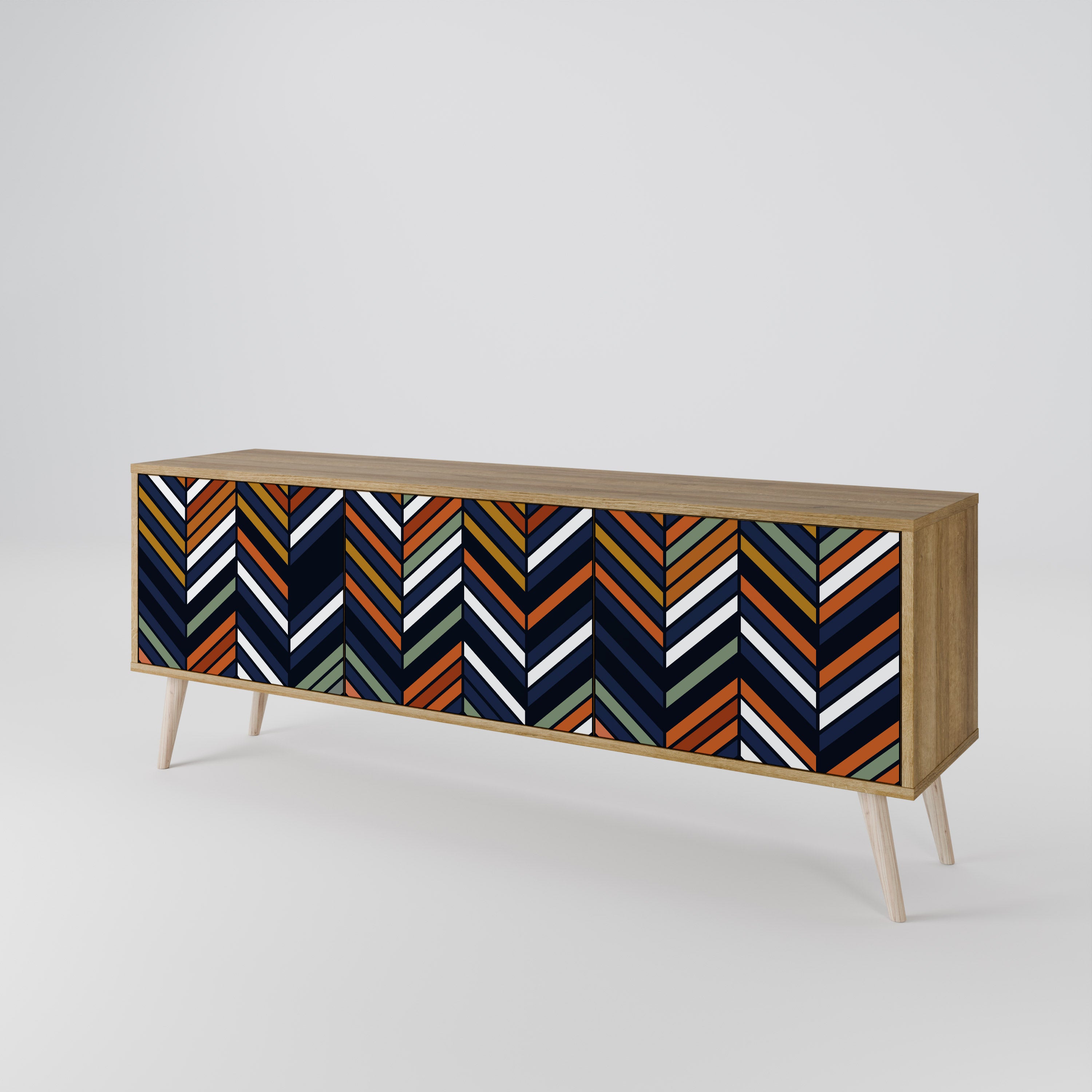 VIBRANT PATCHWORK 3-türiges TV-Lowboard