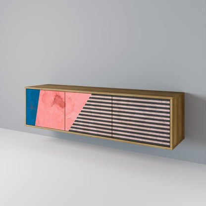 GLAMOROUS STRIPE Έπιπλο τηλεόρασης 3-θυρών