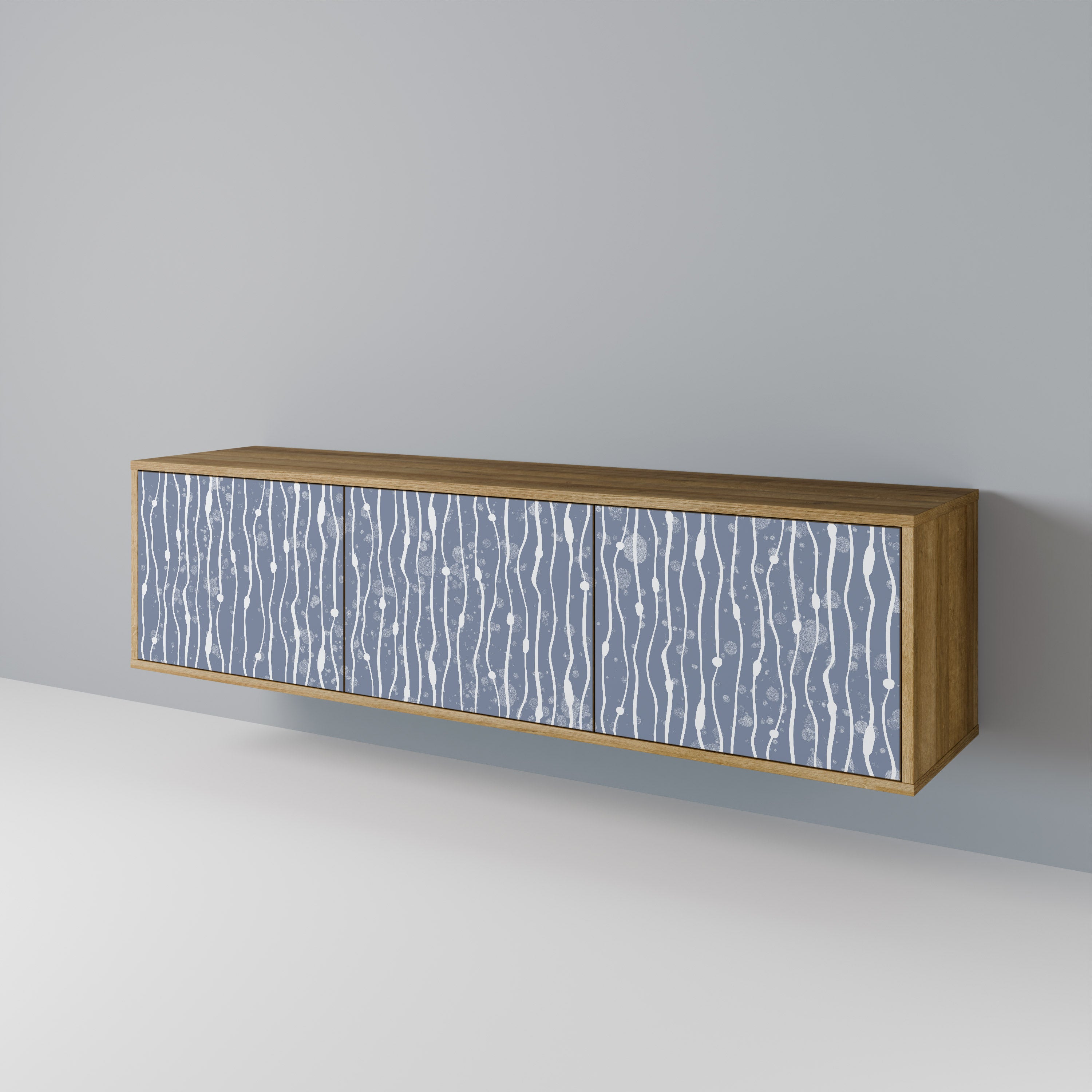 GRAPHITE RAIN 3-türiges TV-Lowboard