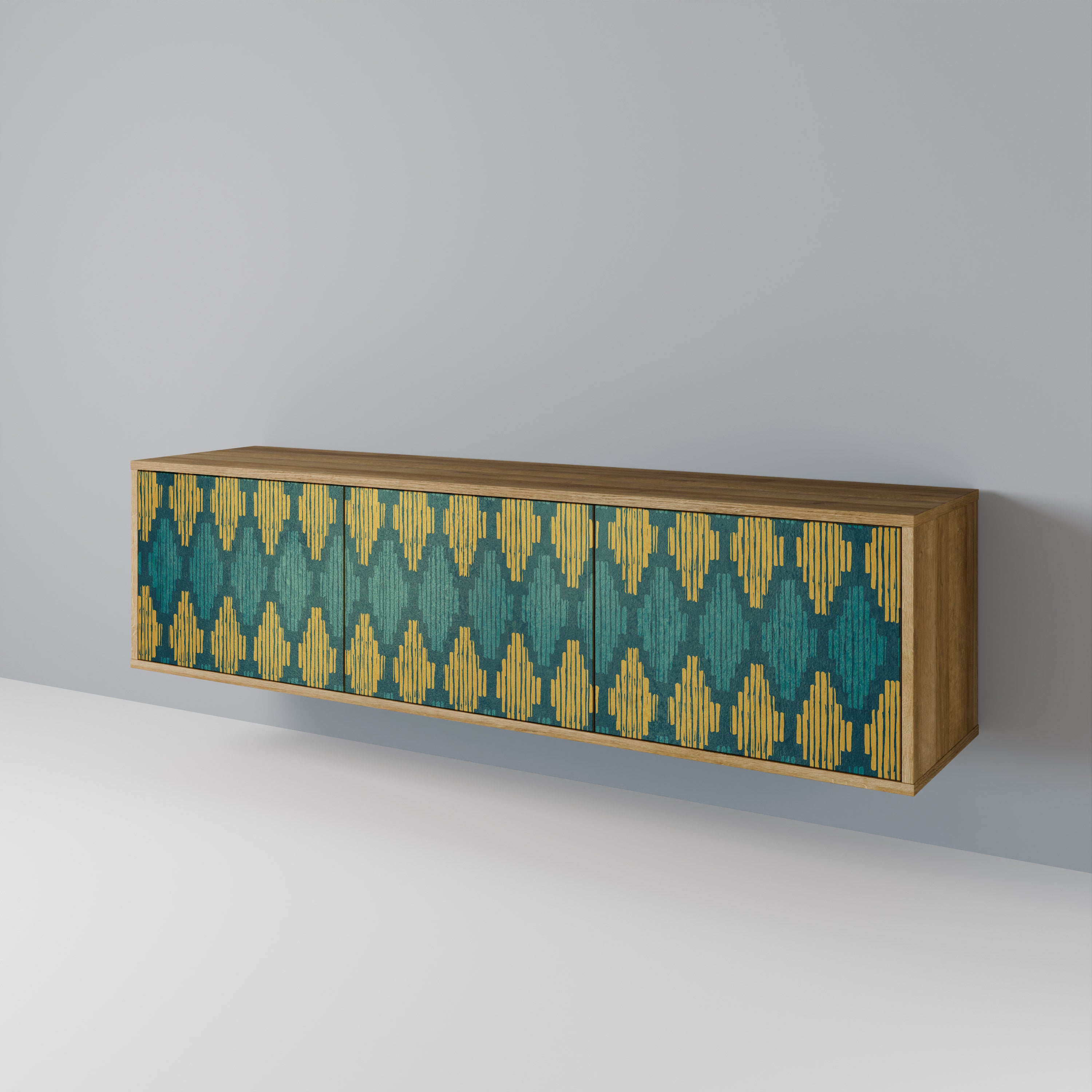 POLYGONS 3-türiges TV-Lowboard