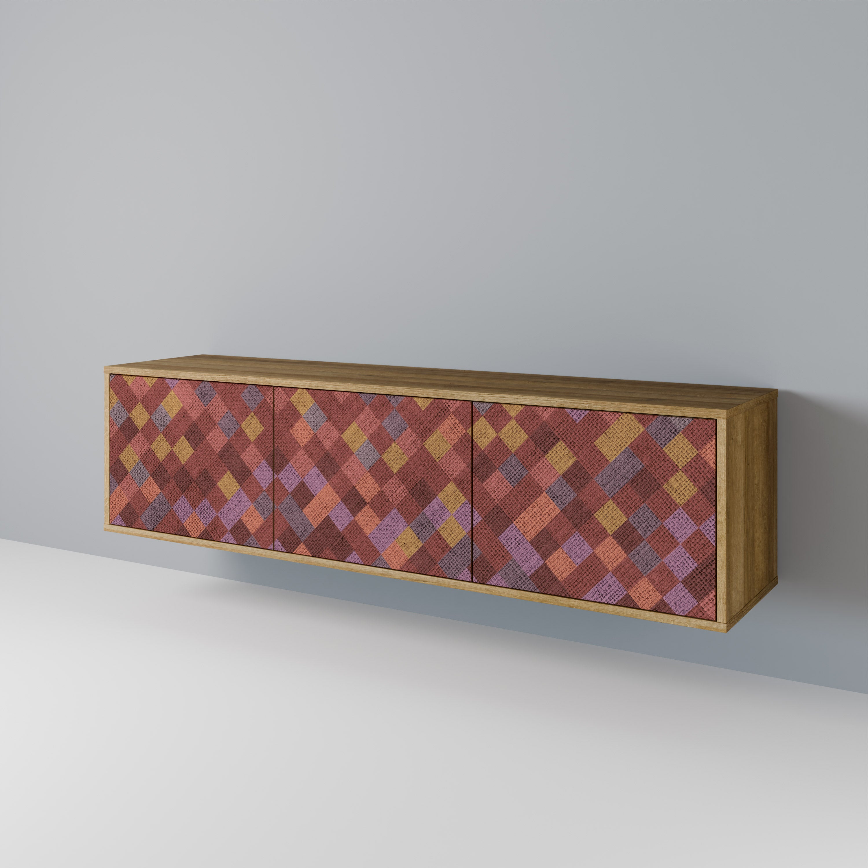 PAINTED SQUARES 3-türiges TV-Lowboard