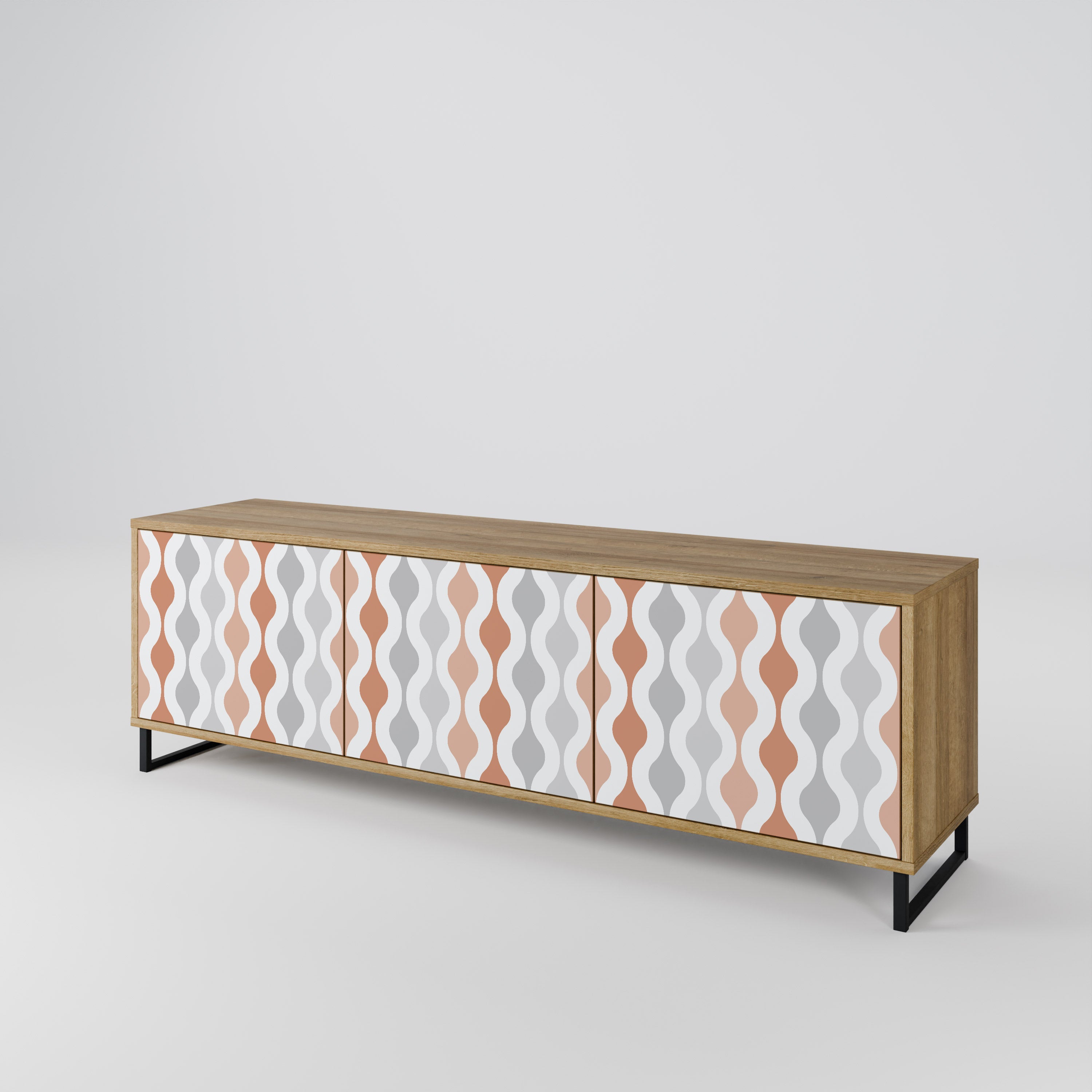 HAZY NOSTALGIA Mueble de TV de 3 Puertas
