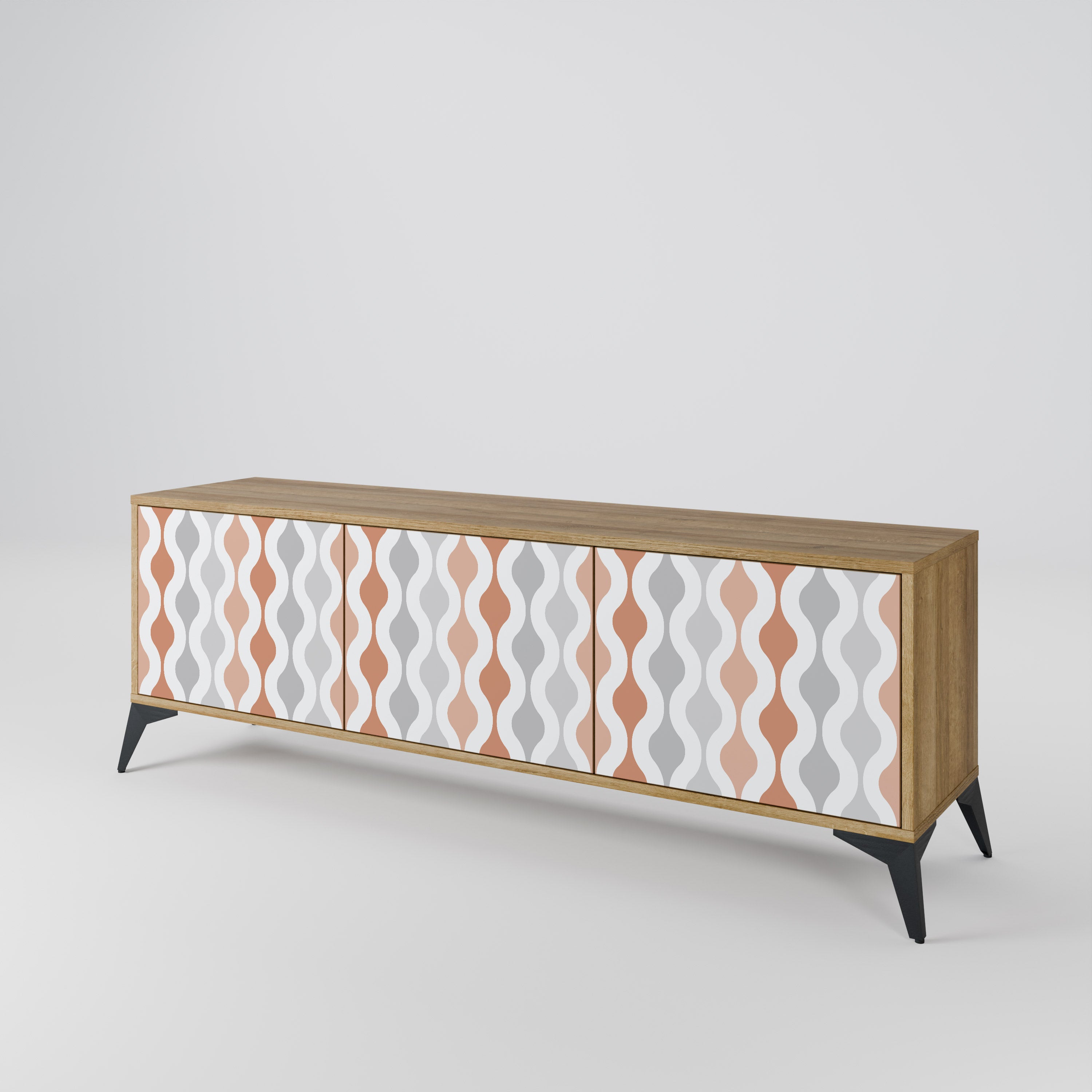 HAZY NOSTALGIA Mueble de TV de 3 Puertas