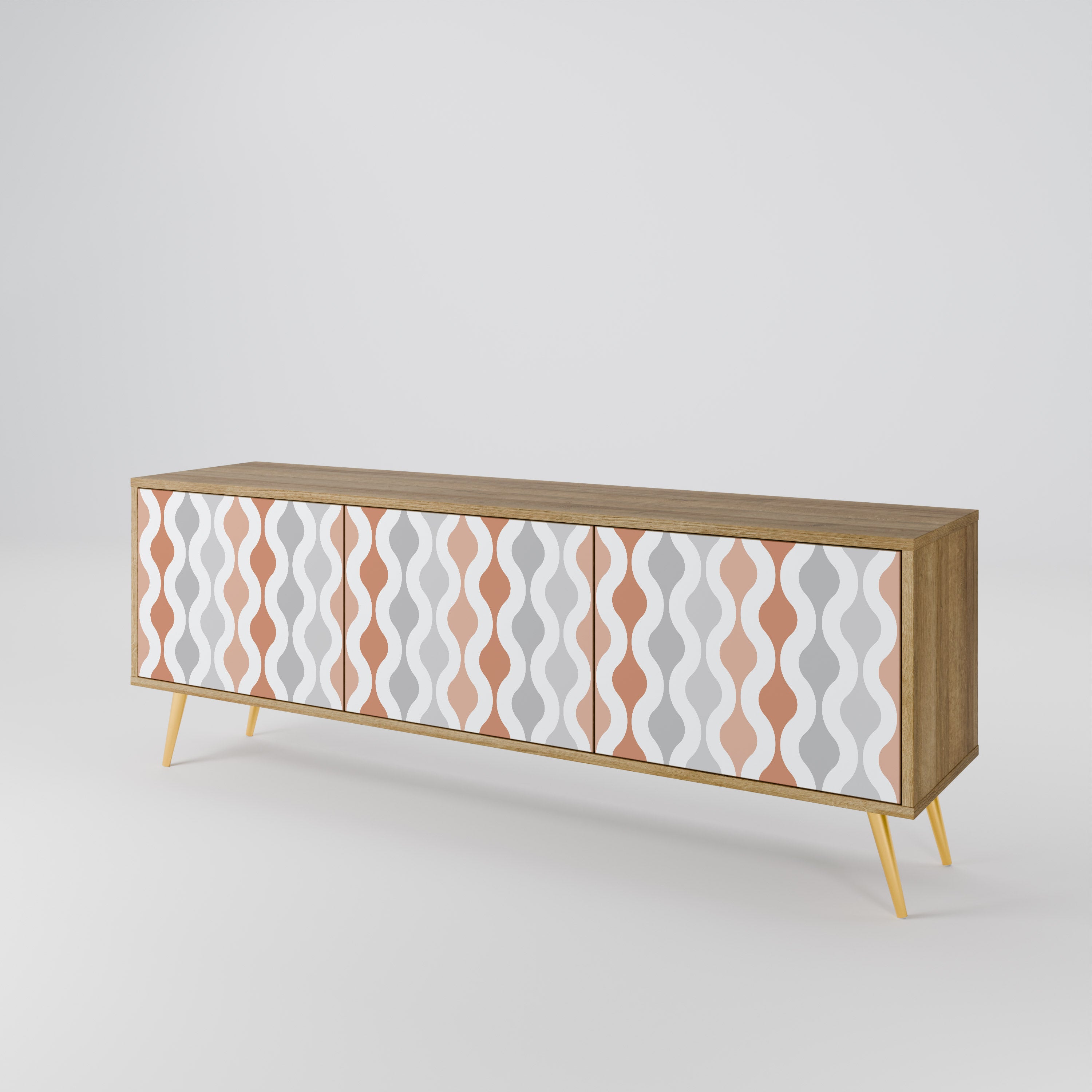 HAZY NOSTALGIA Mueble de TV de 3 Puertas