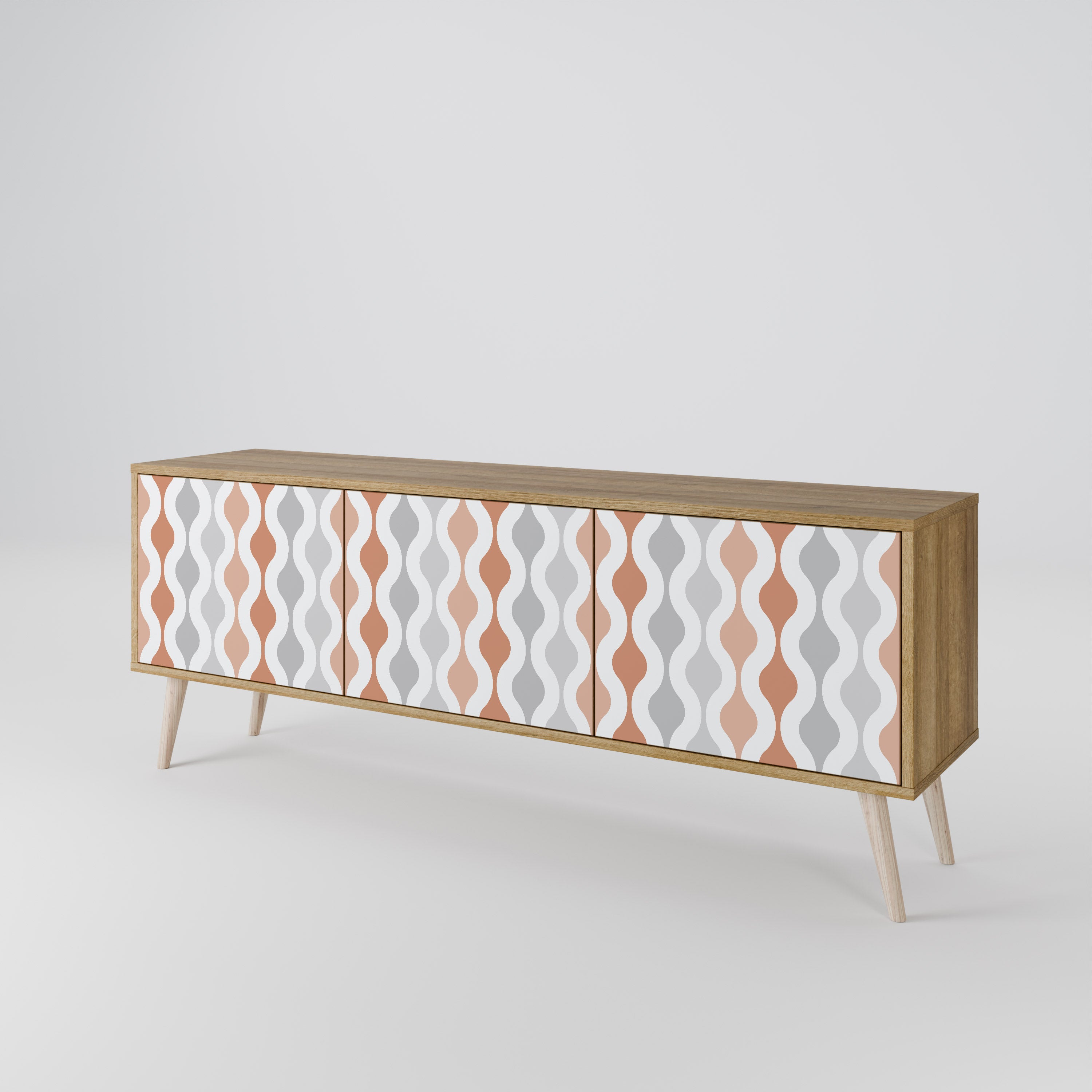 HAZY NOSTALGIA Mueble de TV de 3 Puertas