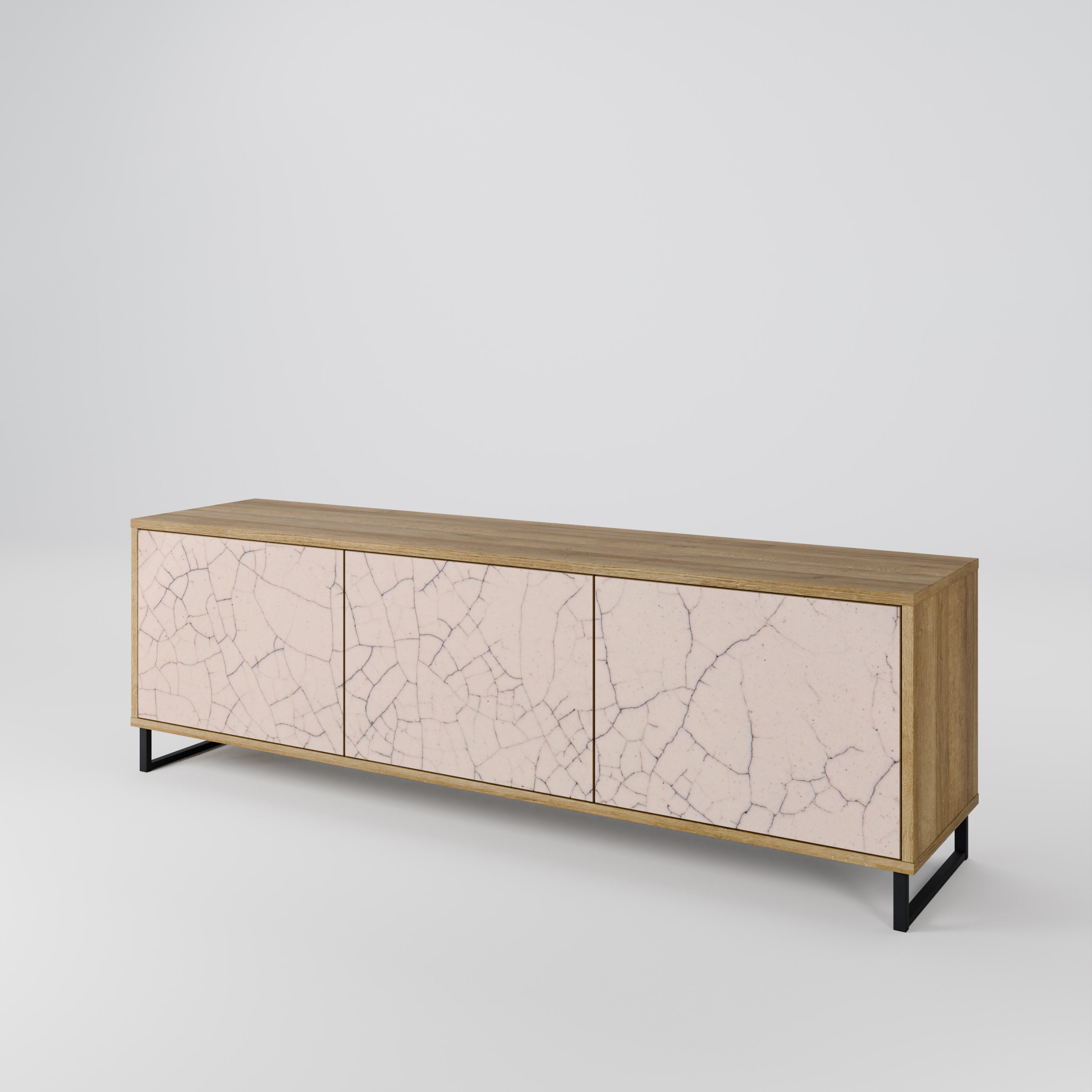 CERAMIC TEXTURE Mueble de TV de 3 Puertas