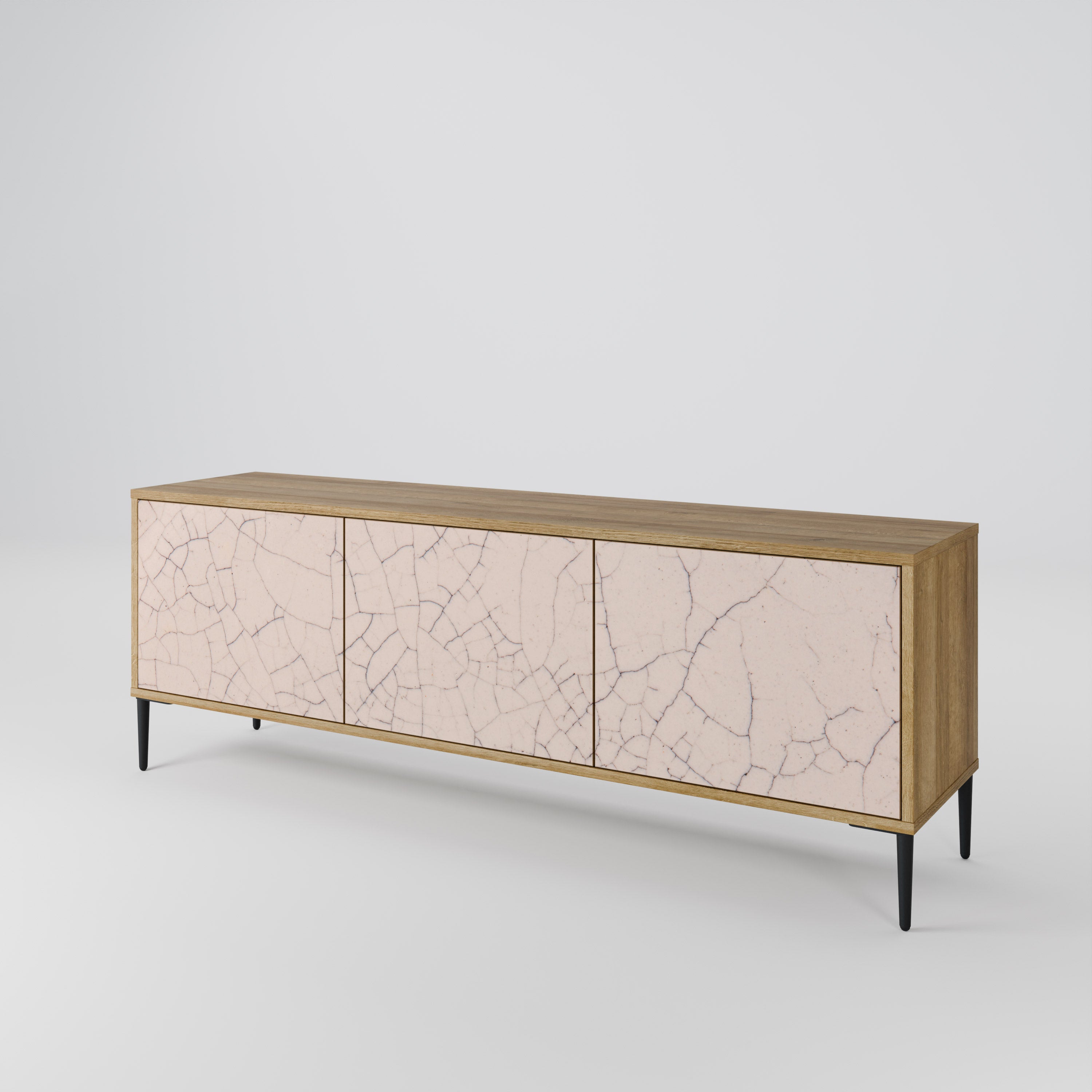 CERAMIC TEXTURE Mueble de TV de 3 Puertas