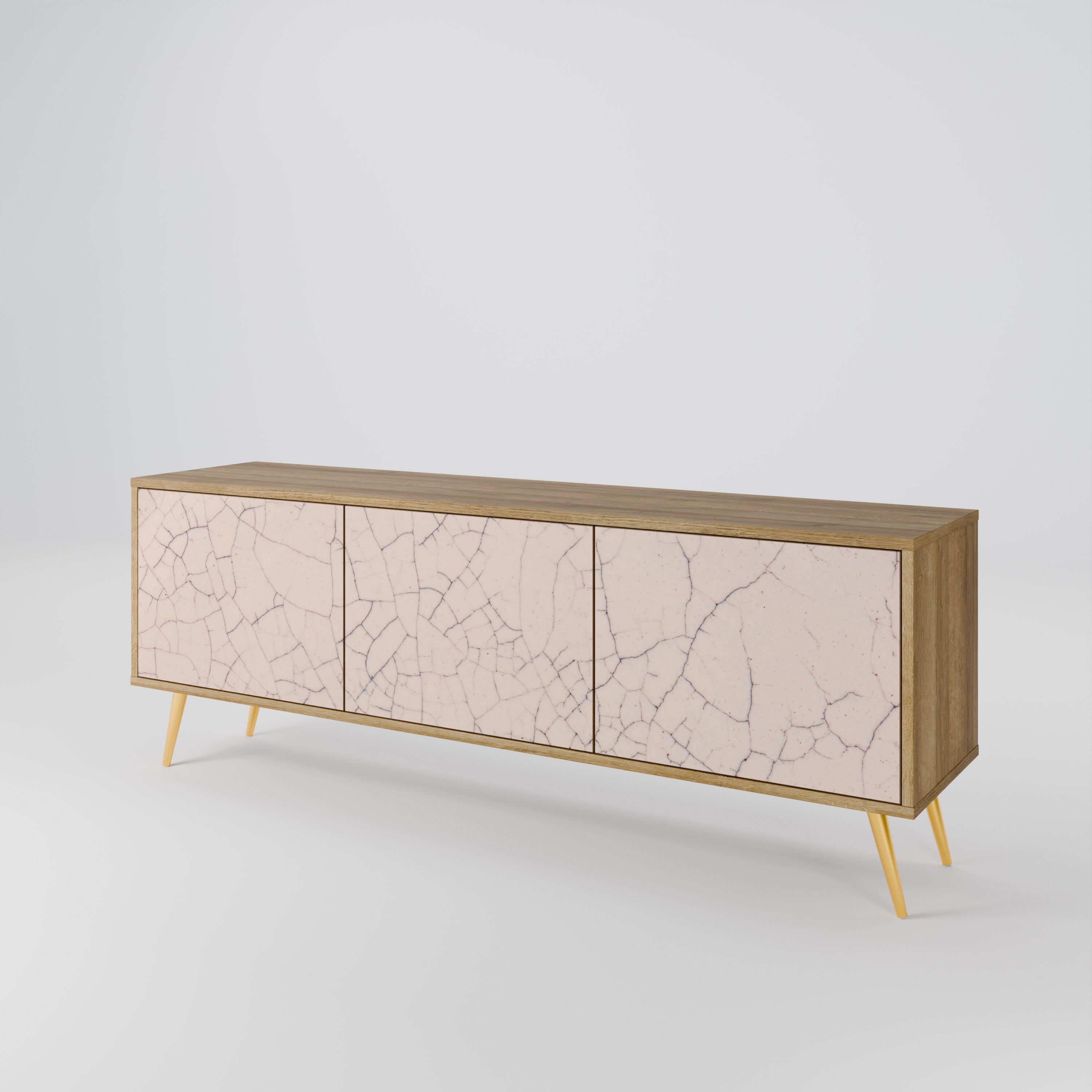 CERAMIC TEXTURE Mueble de TV de 3 Puertas