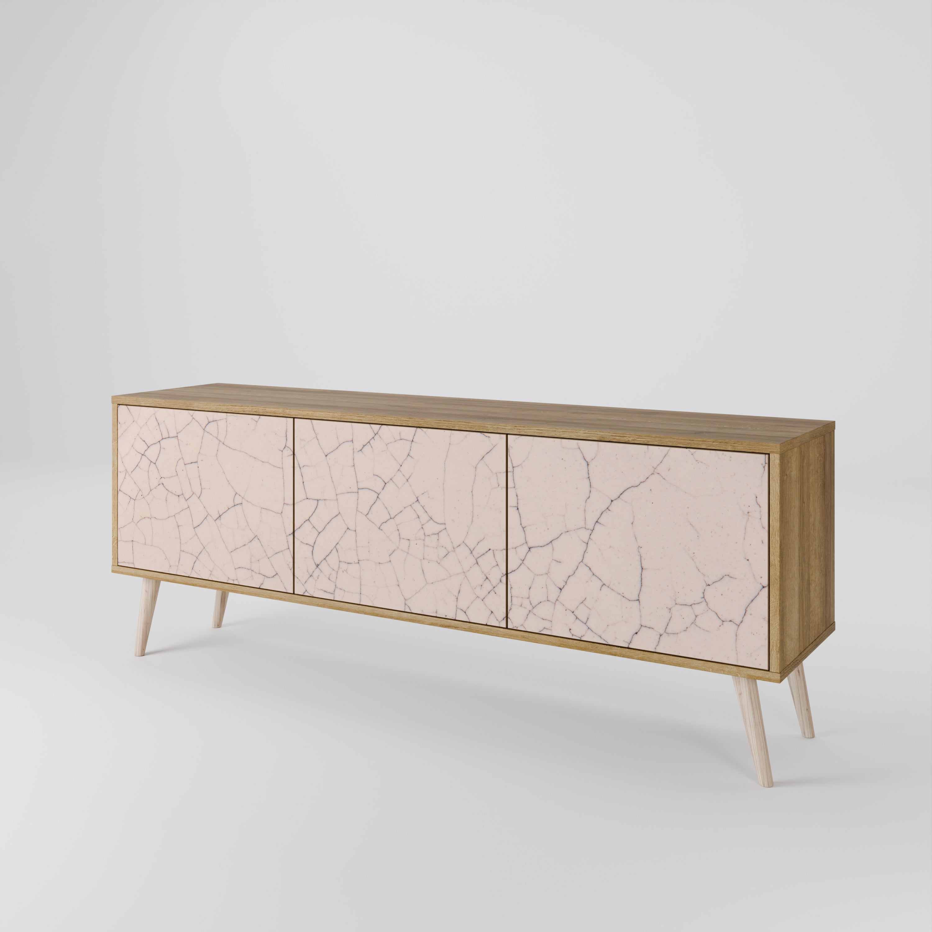 CERAMIC TEXTURE Mueble de TV de 3 Puertas