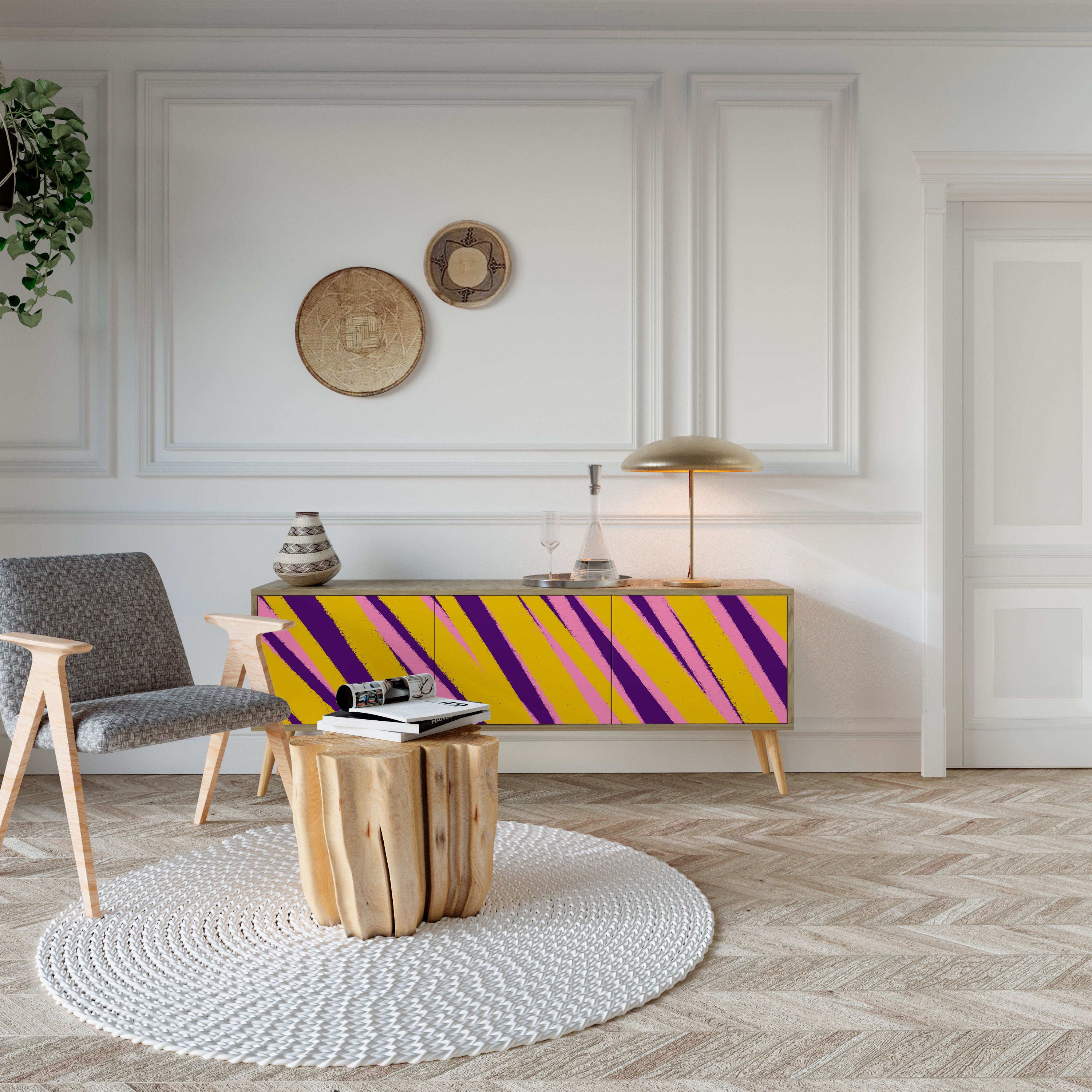 DREAMS COME TRUE Mueble de TV de 3 Puertas