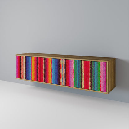 ETHNIC MEXICAN Mueble de TV de 3 Puertas