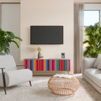 ETHNIC MEXICAN 3-Door TV Cabinet