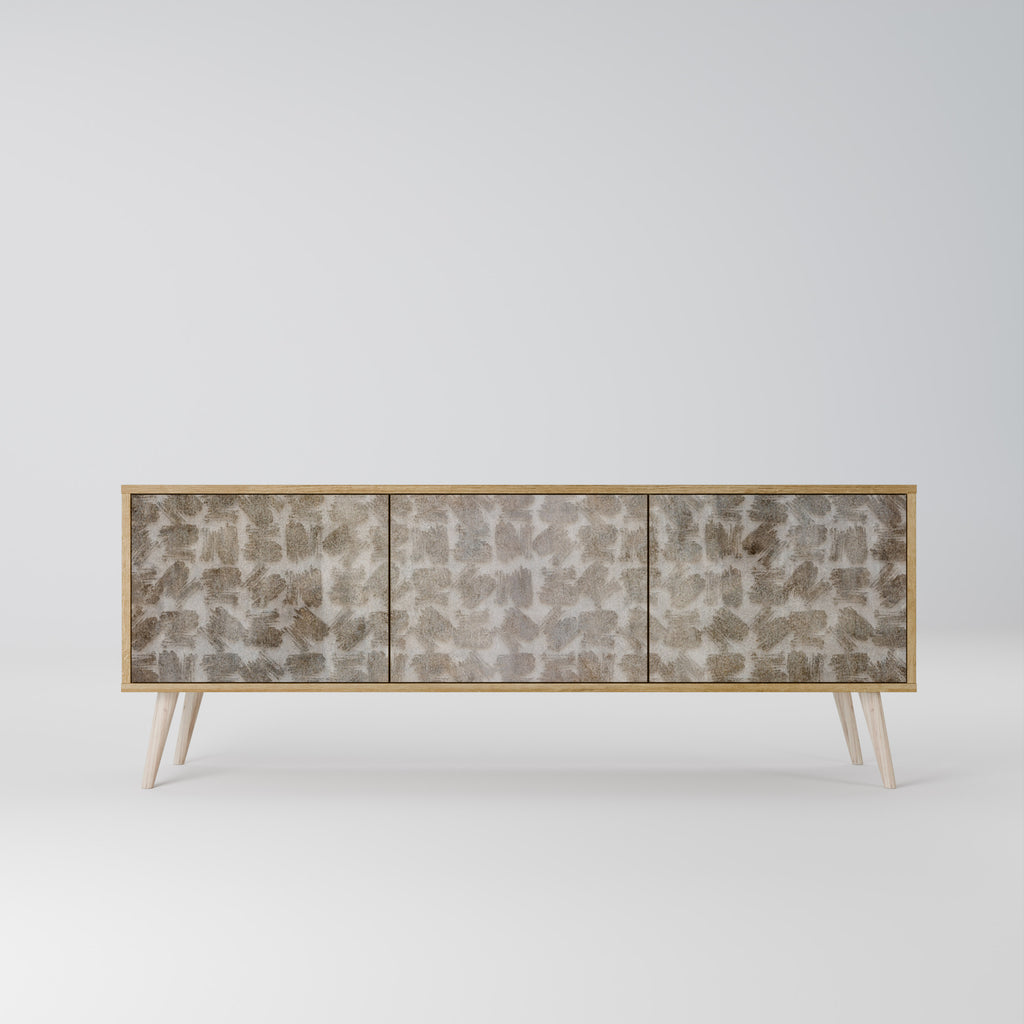 SLIGHTLY BLURRED 3-Door TV Cabinet