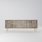 SLIGHTLY BLURRED 3-Door TV Cabinet