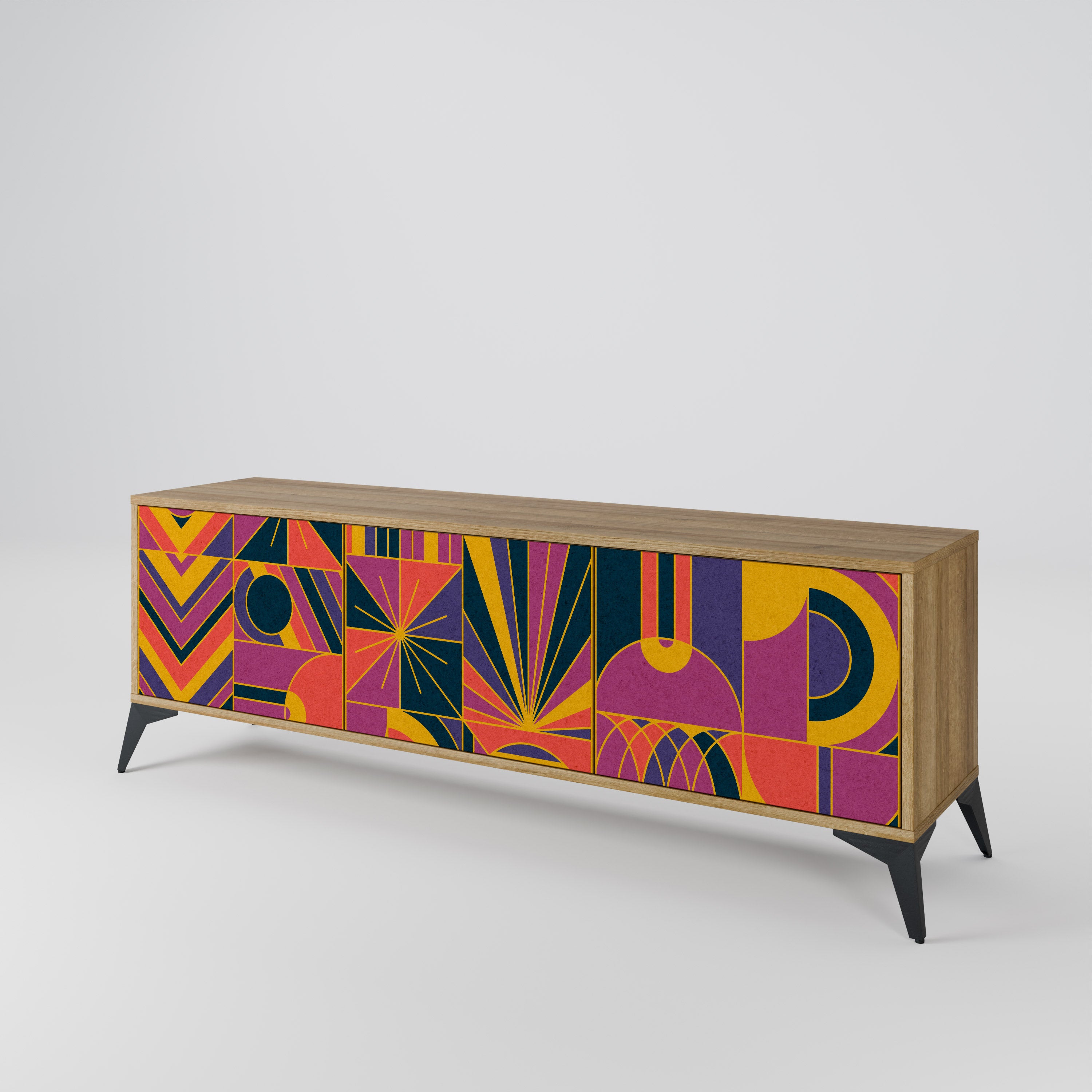 ELECTRIC PATTERNS Mueble de TV de 3 Puertas