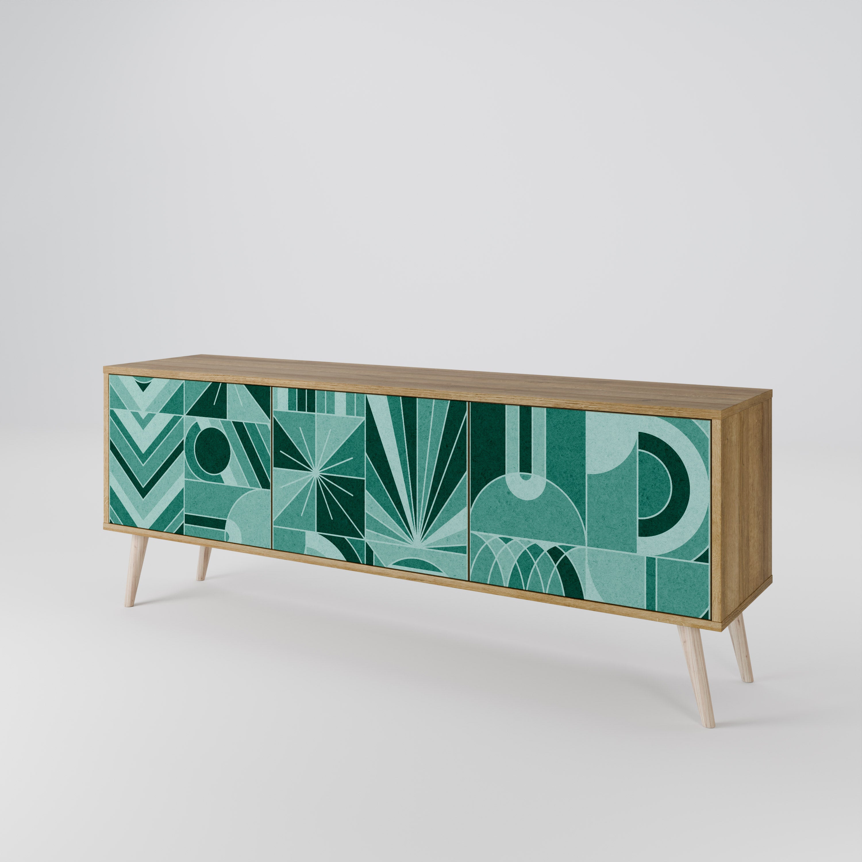 HARMONIC GRID Mueble de TV de 3 Puertas