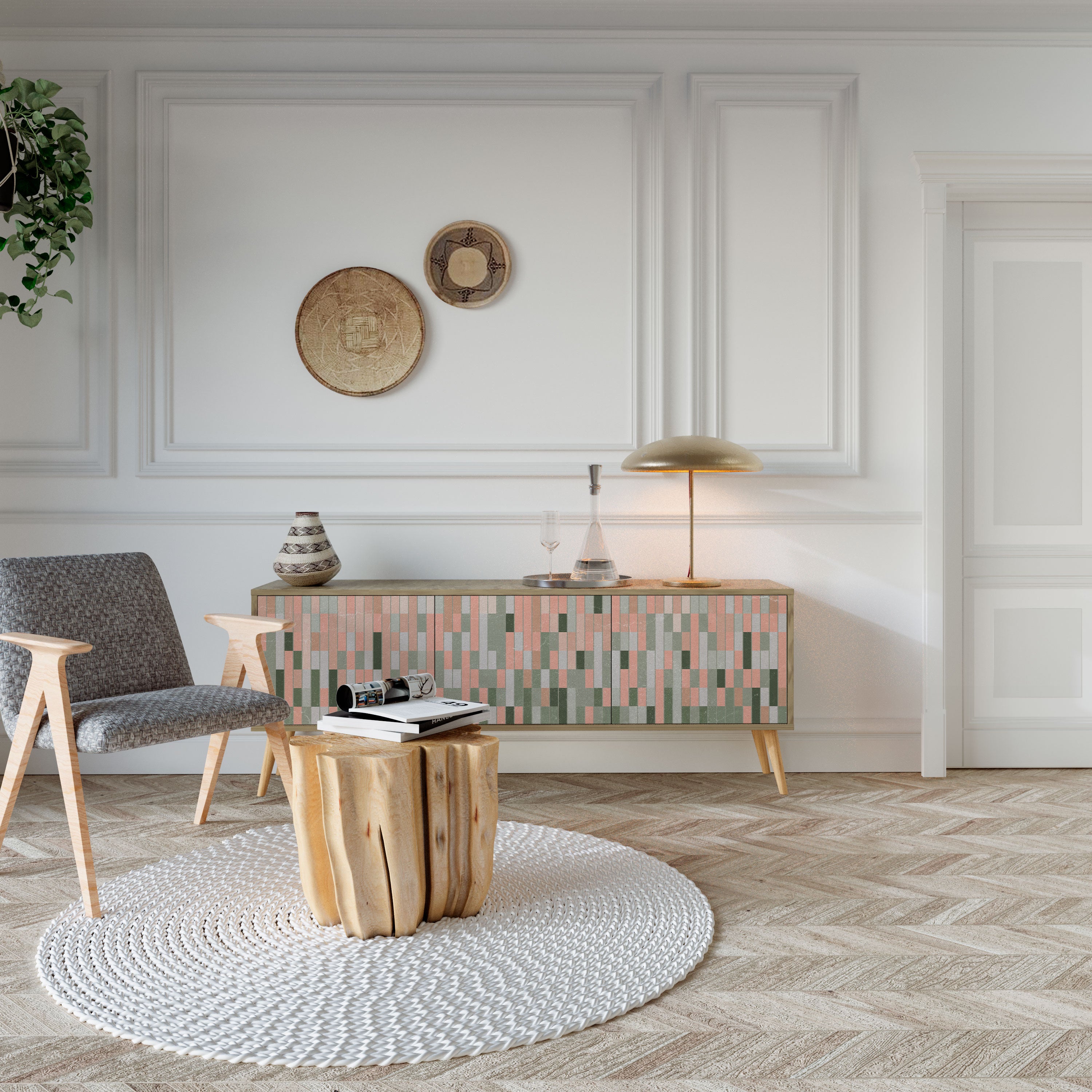 BUILDING THE FUTURE Mueble de TV de 3 Puertas