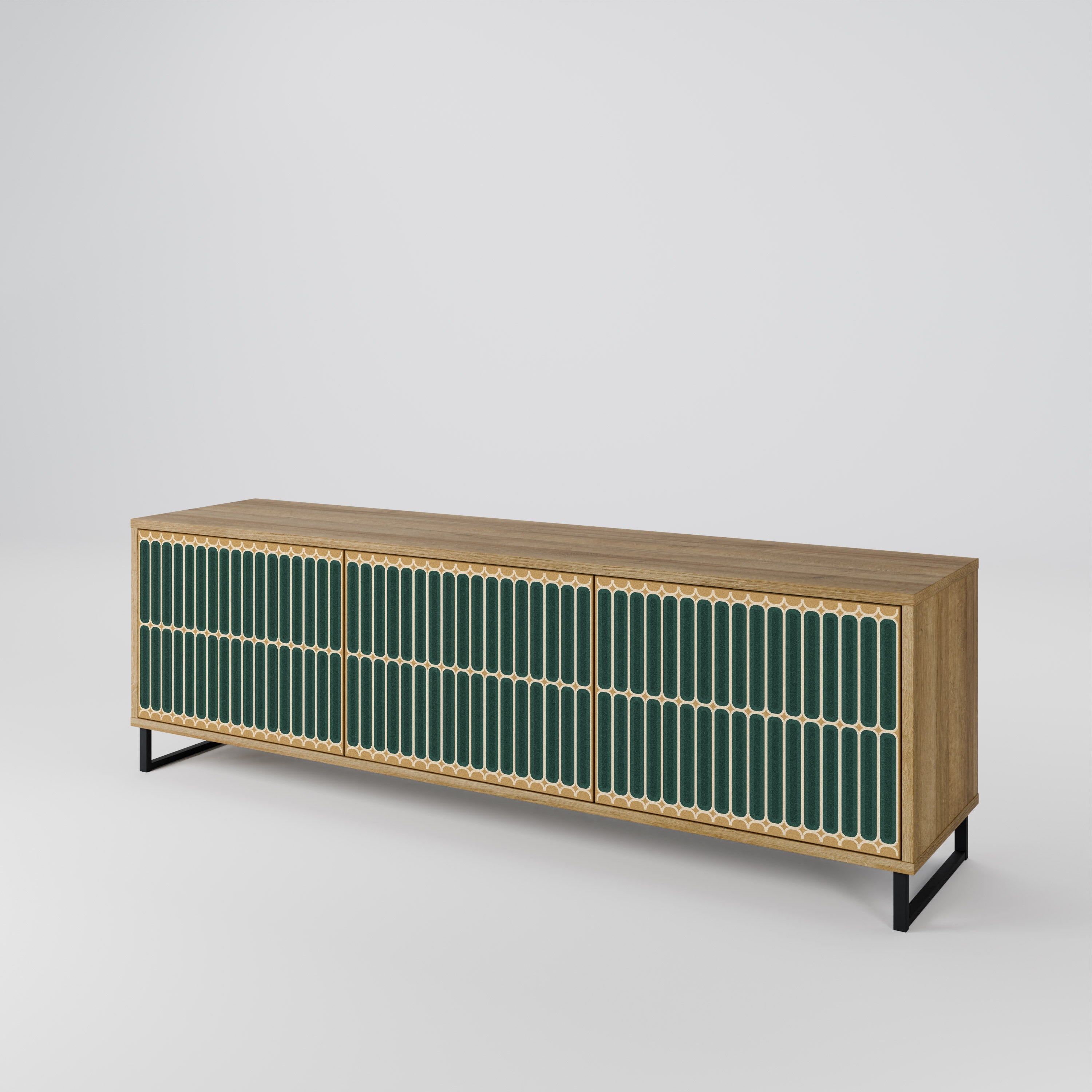 ILUSION GATE Mueble de TV de 3 Puertas