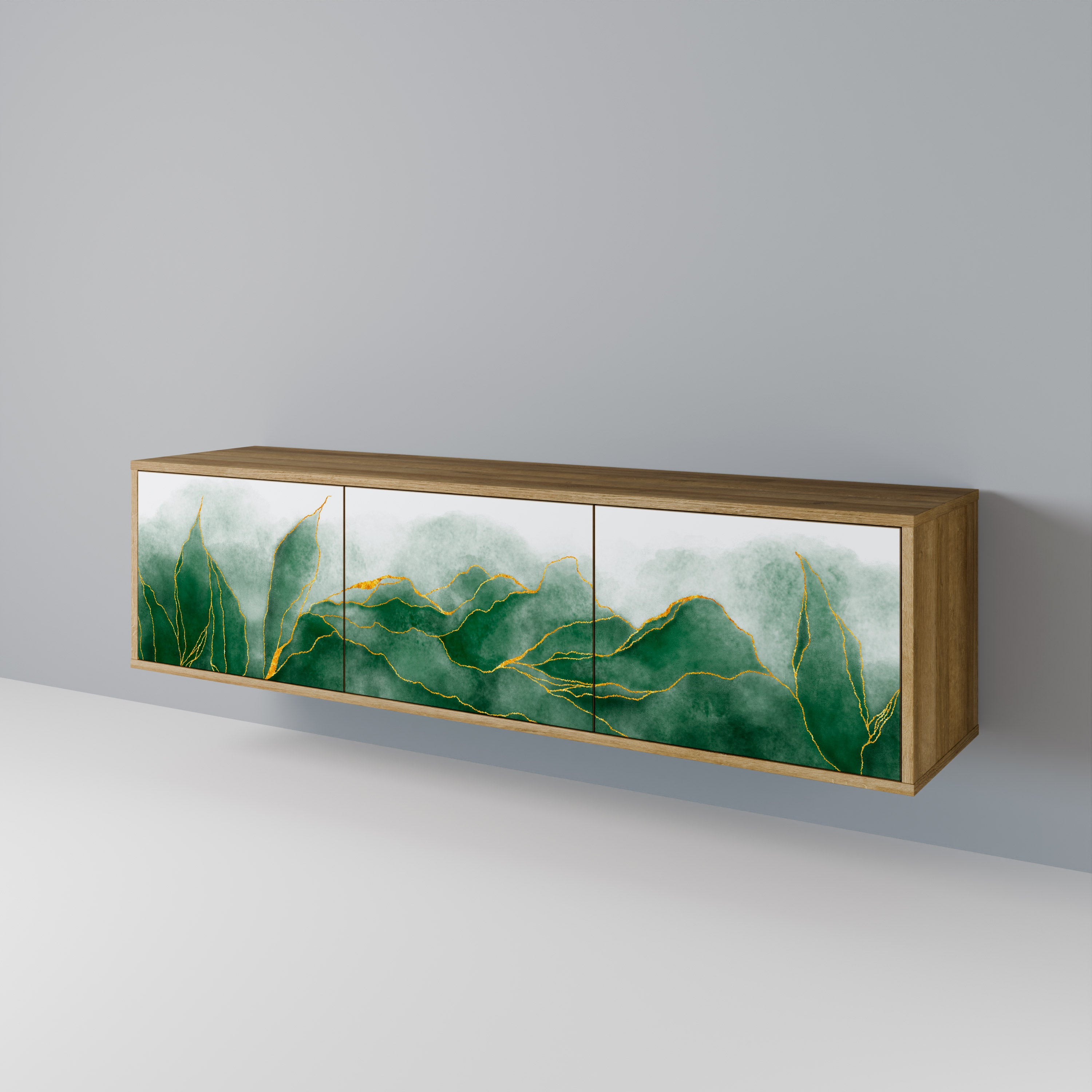 EXPENSIVE NATURE Mueble de TV de 3 Puertas