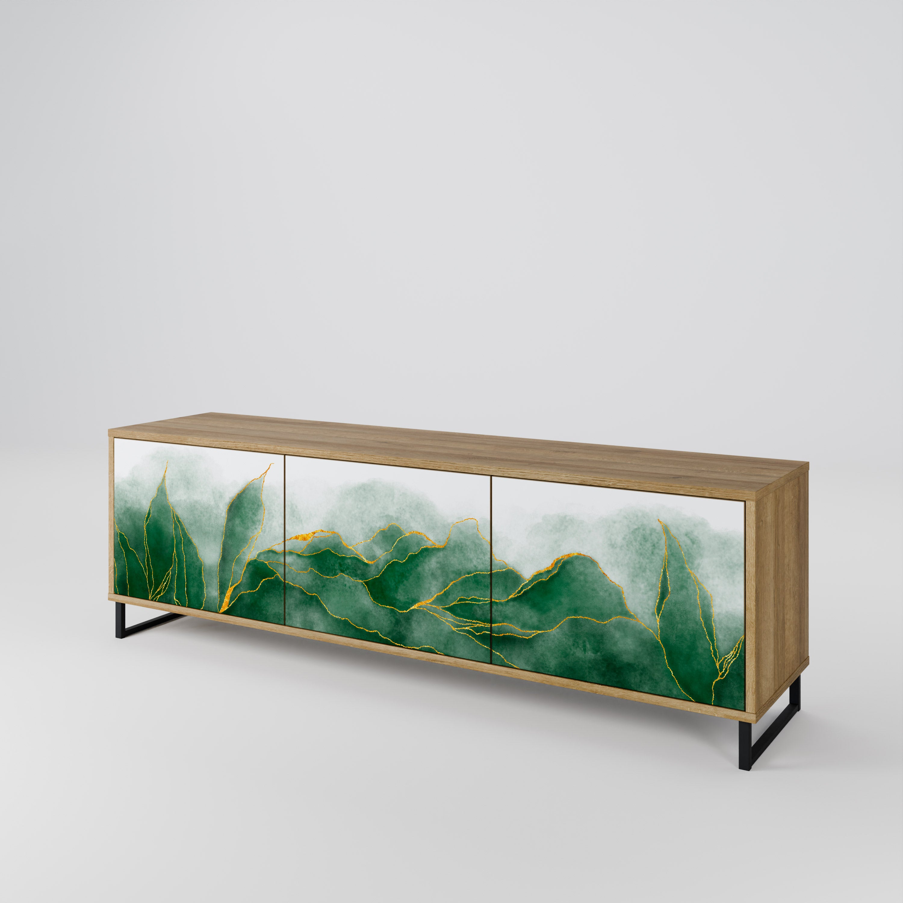 EXPENSIVE NATURE Mueble de TV de 3 Puertas
